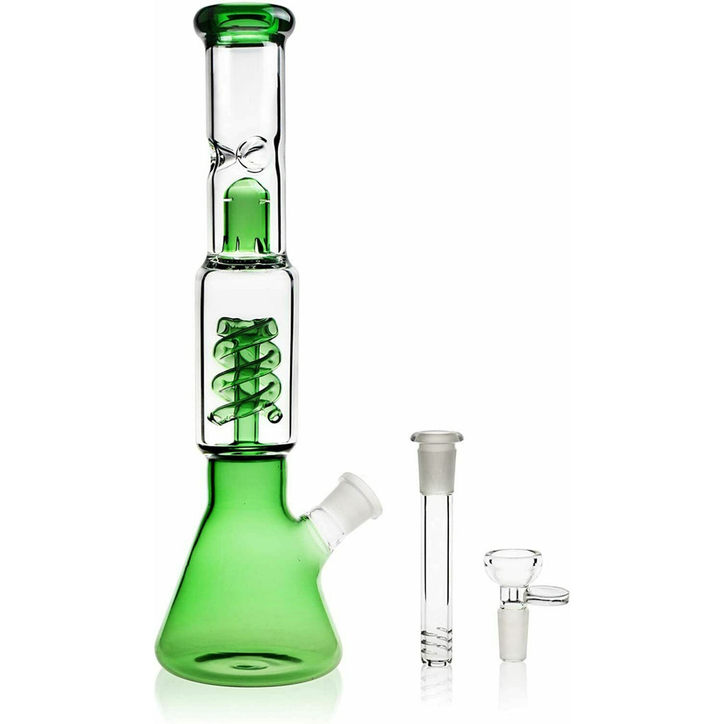 12.5'' Hookah Water Smoking Pipe Glass Bong Beaker Bubbler w/ ICE catcher Bongs