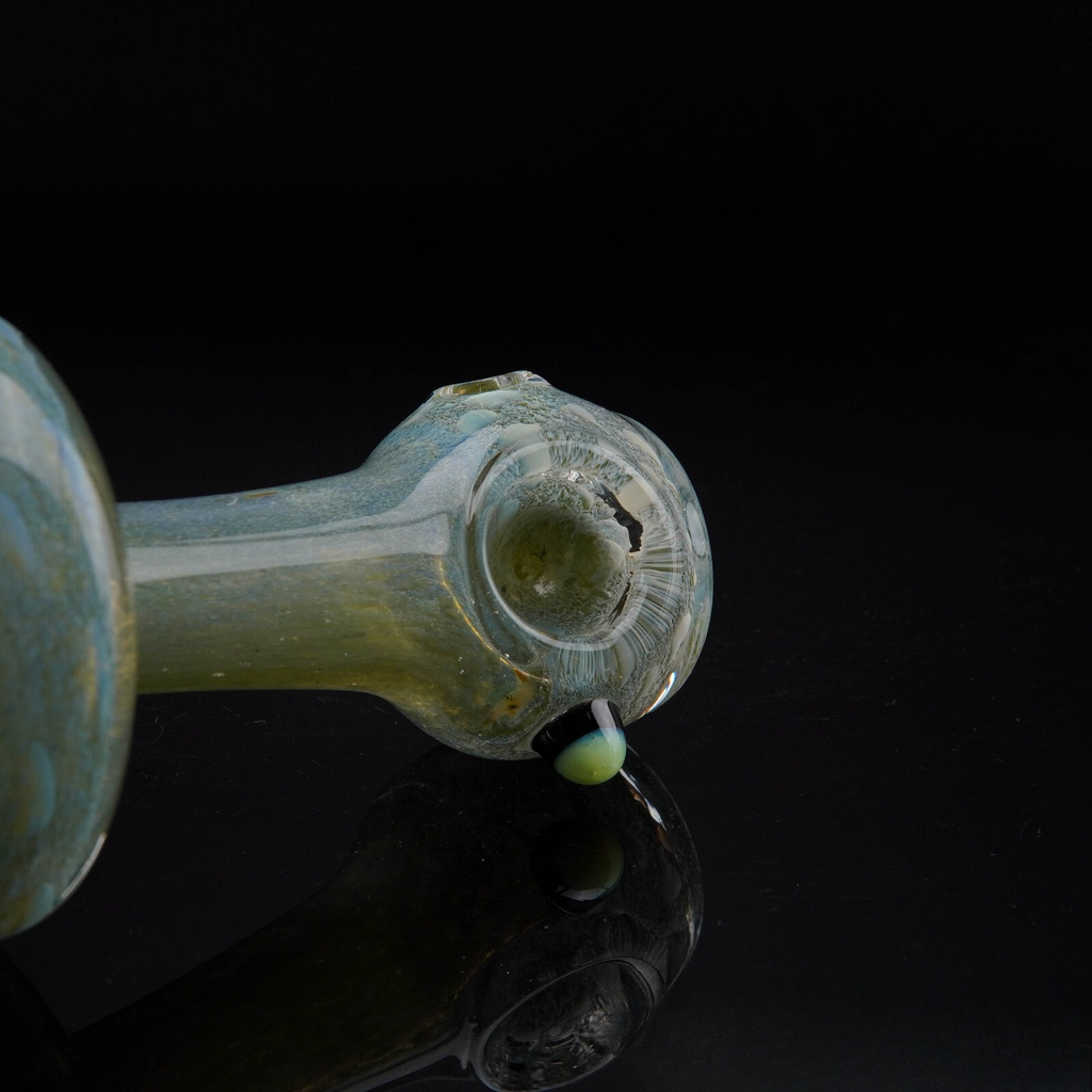 4.25" Frit Mushroom Shape Tobacco Smoking Pipe Thick Collectible Pipes.