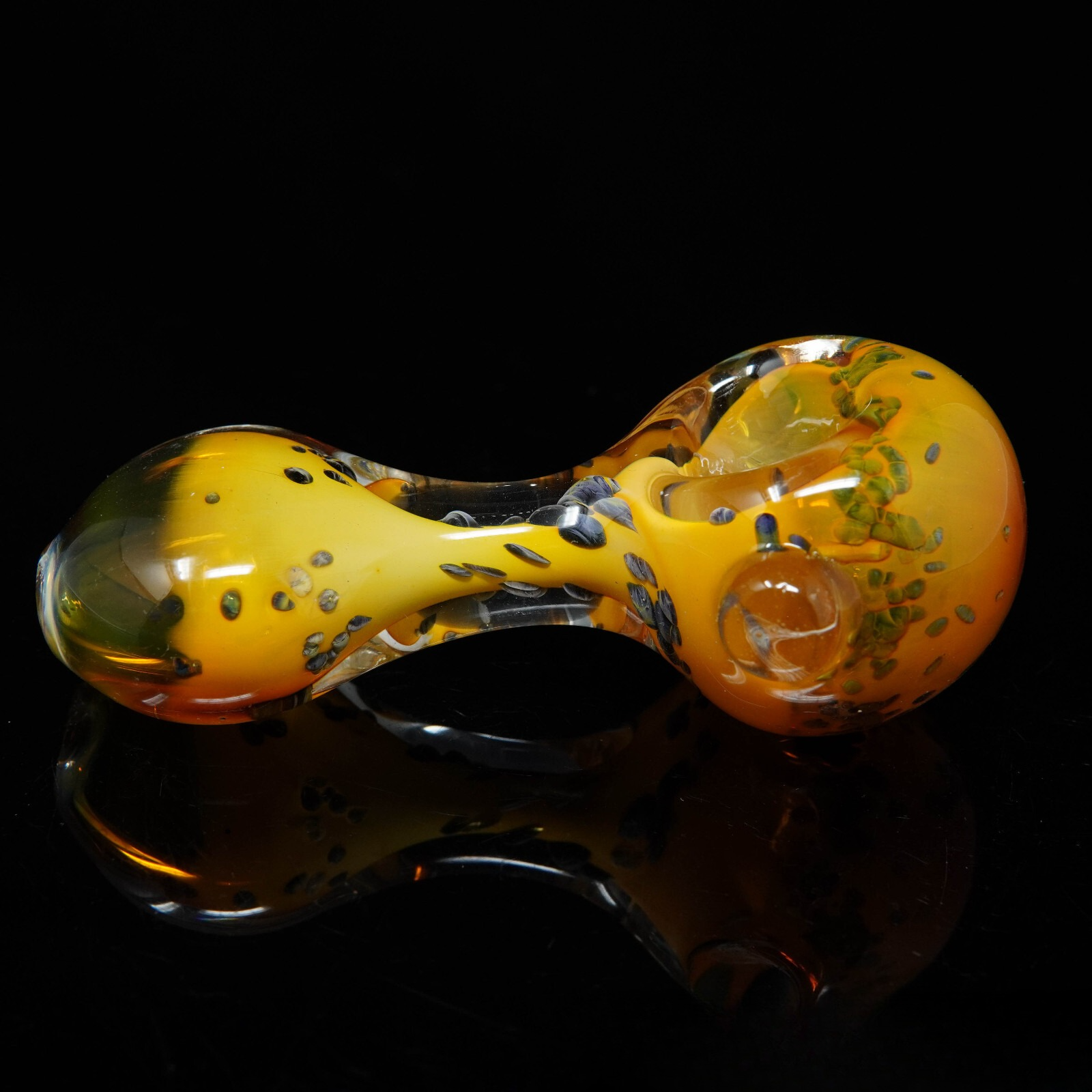 4" Golden Hourglass Tobacco Smoking Pipe Thick Collectible Pipes.