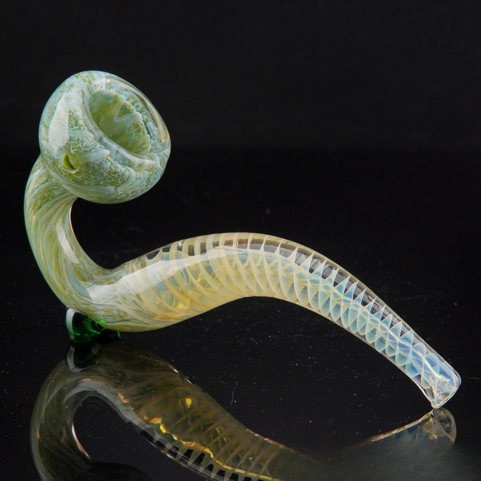 5.5" Tornado Sherlock Tobacco Smoking Pipe Thick Collectible Glass Pipes.