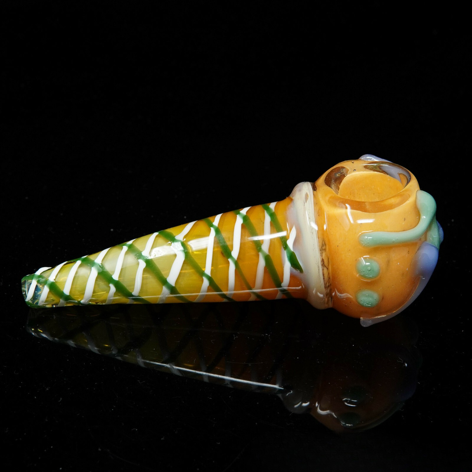 6" Ice Cream Cone Exotic Tobacco Smoking Pipe Thick Collectible Pipes