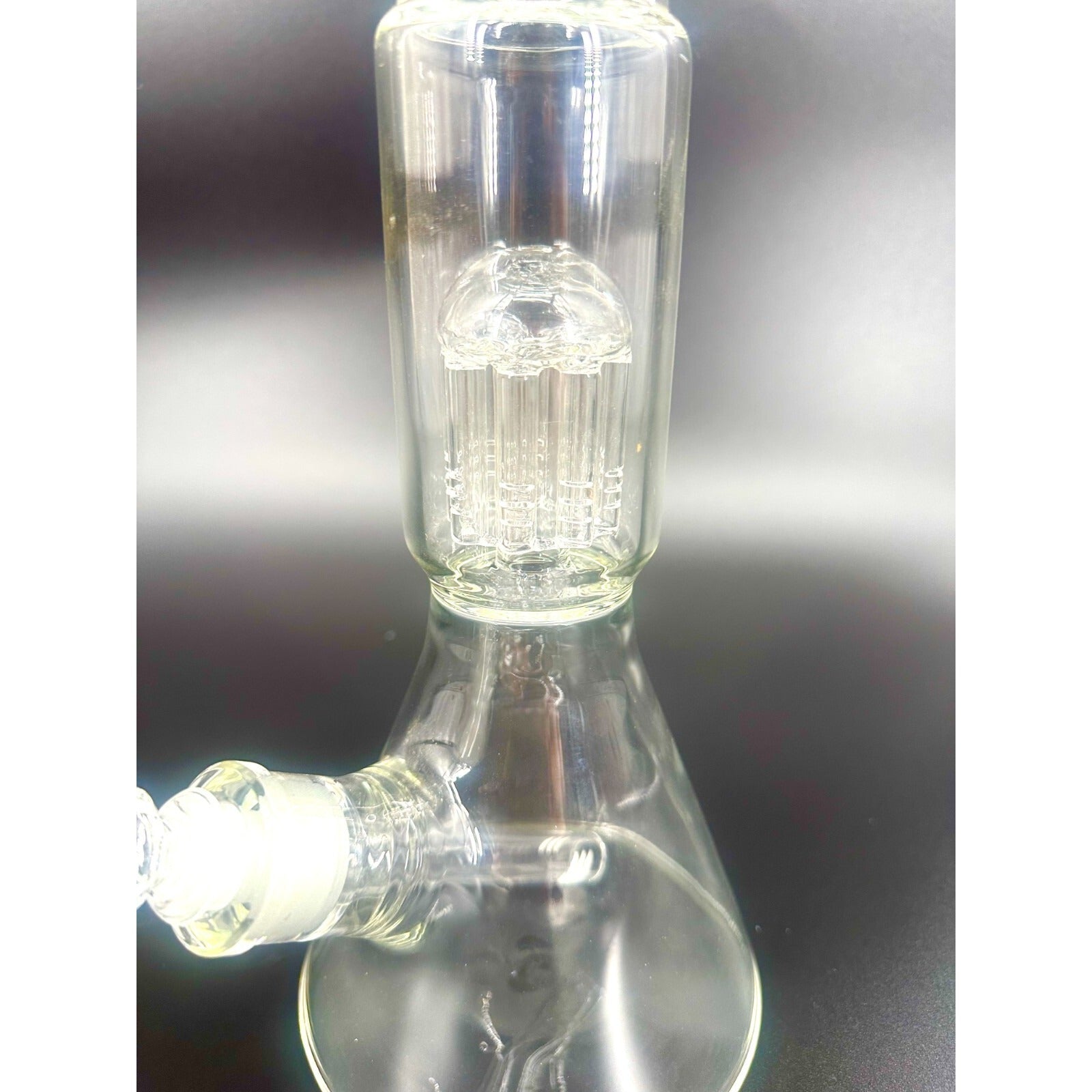 16" Heavy duty Clear Glass Bongs Smoking Glass Water Pipe with 14mm skull bowl