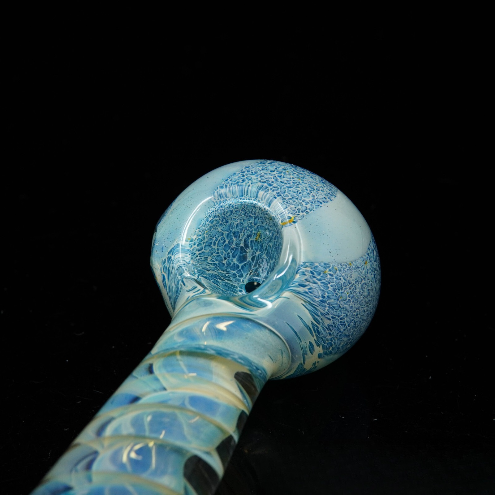 5" Tornado Vortex Tobacco Smoking Pipe Thick Collectible Glass Pipes.