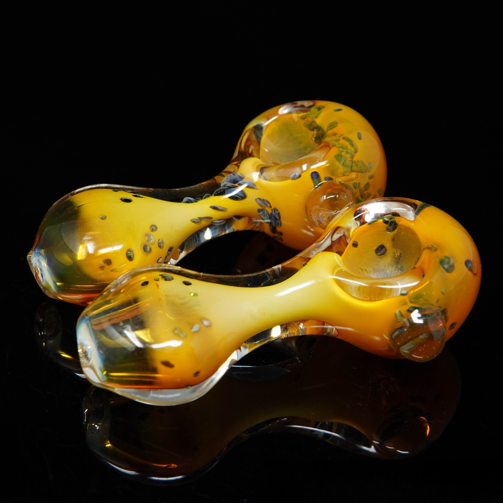 4" Golden Hourglass Tobacco Smoking Pipe Thick Collectible Pipes.