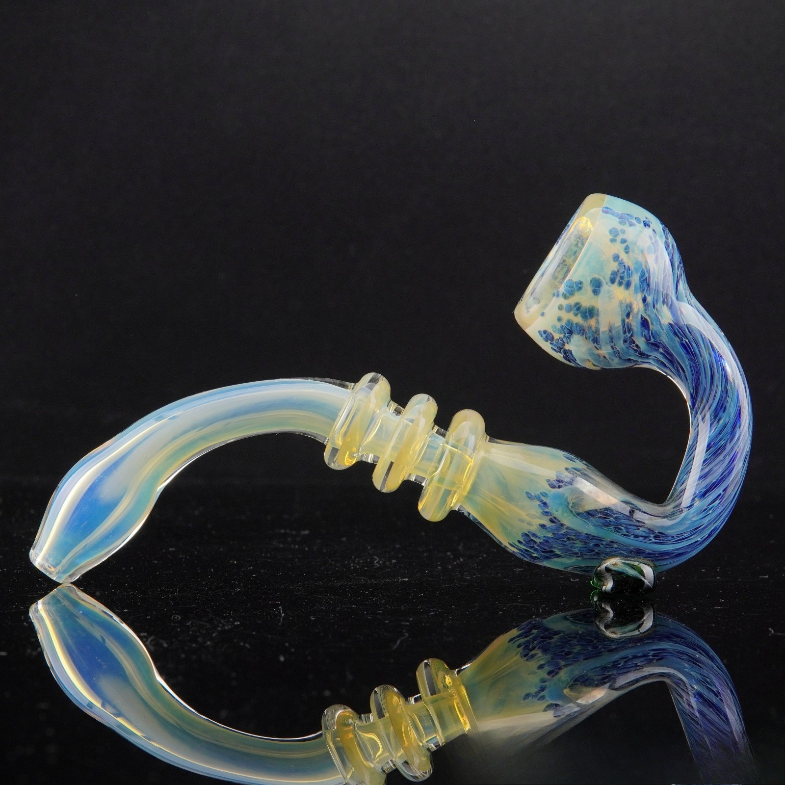6½" Colorful Sherlock Tobacco Smoking Pipe Thick Collectible Glass Pipes.
