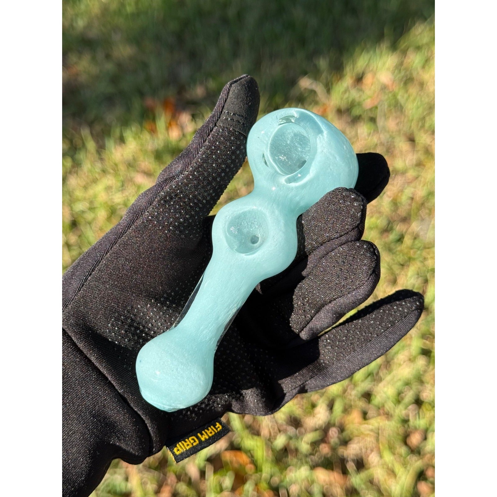 Double Bowl Glass Pipe Smoking Hand Spoon Pipe Tobacco Glass Smoke Pipes Gift