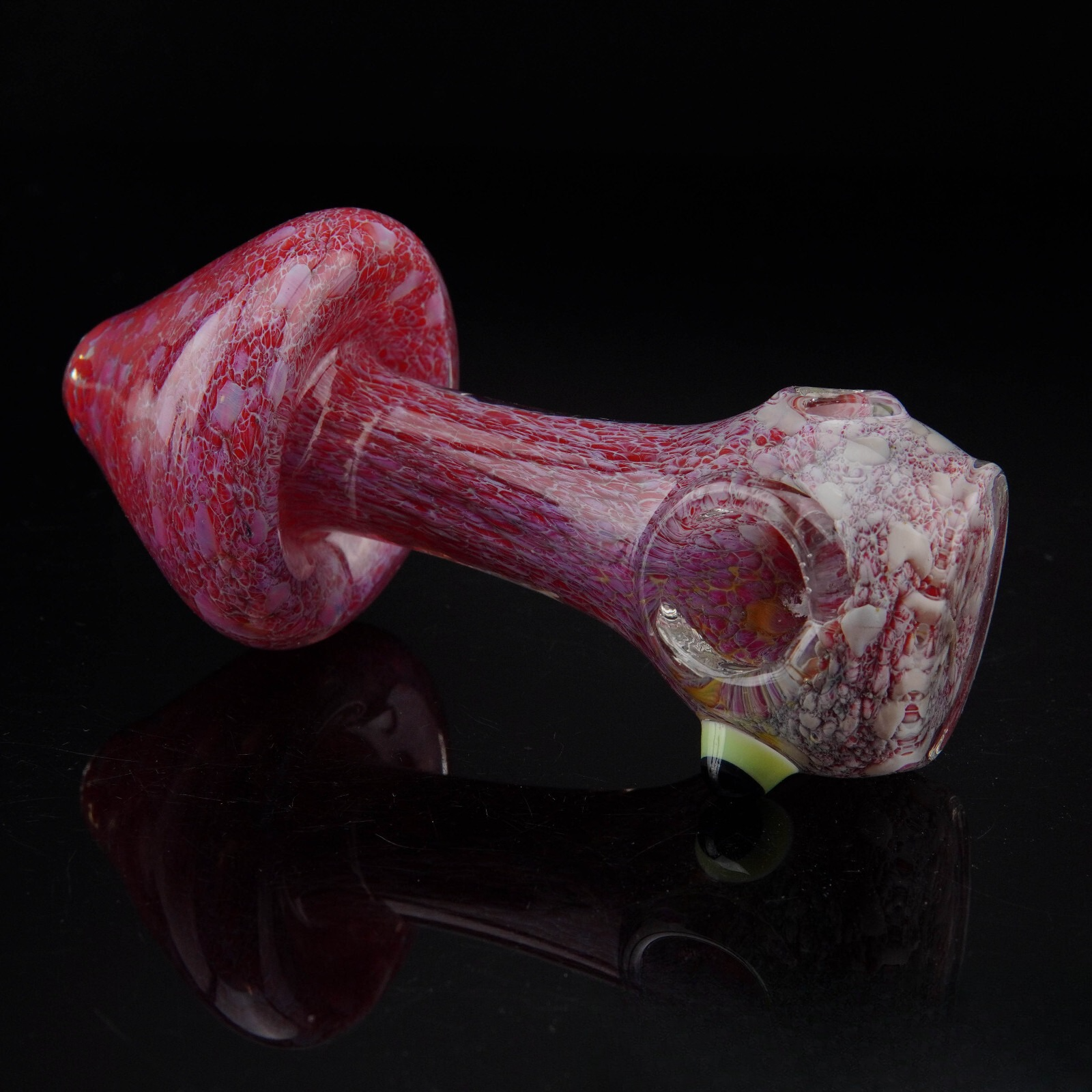 4.25" Frit Mushroom Shape Tobacco Smoking Pipe Thick Collectible Pipes.