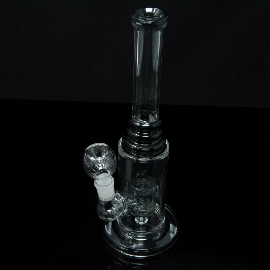 10” Tall Black Double Discs Hookah Water Pipe Tobacco Smoking Pipe