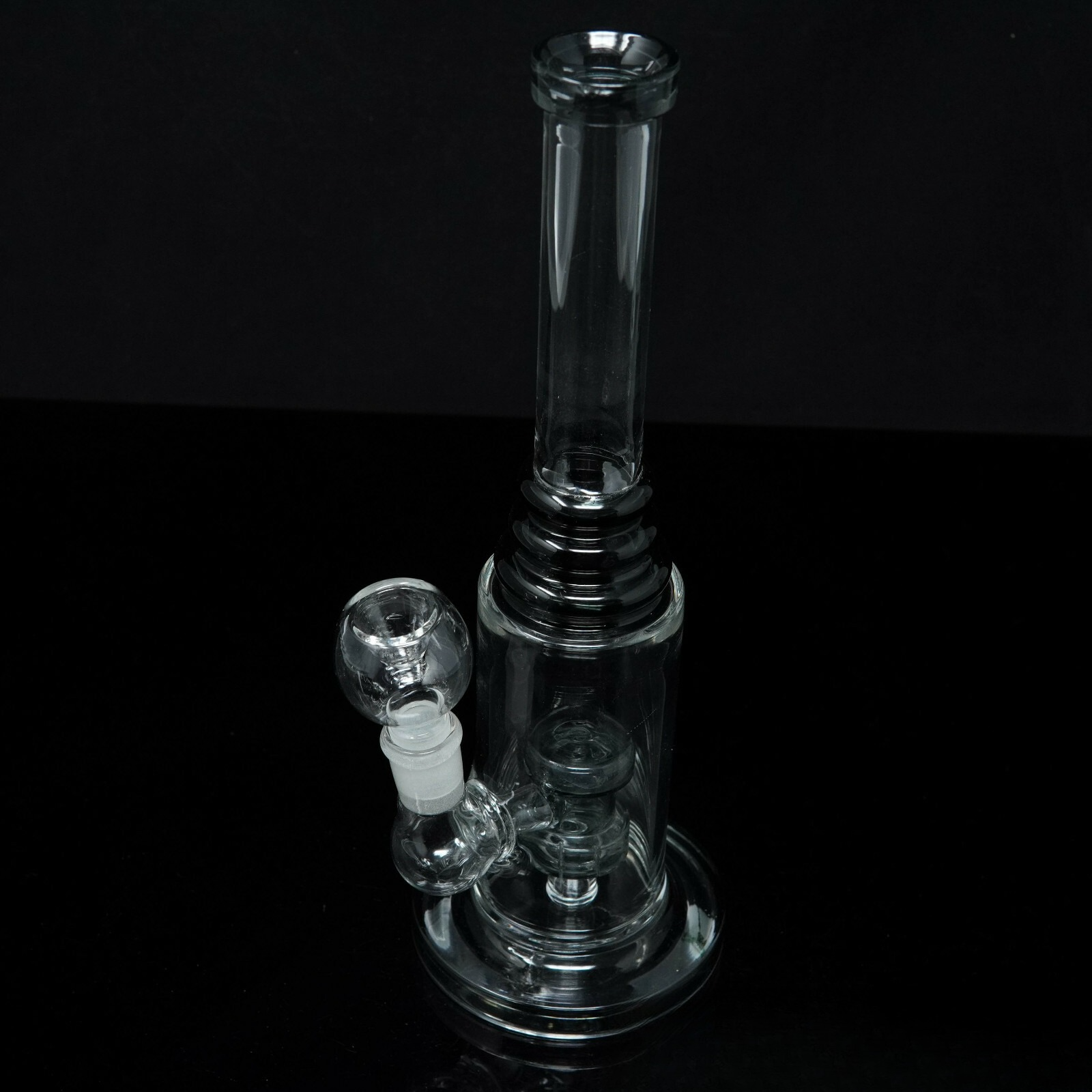 10” Tall Black Double Discs Hookah Water Pipe Tobacco Smoking Pipe