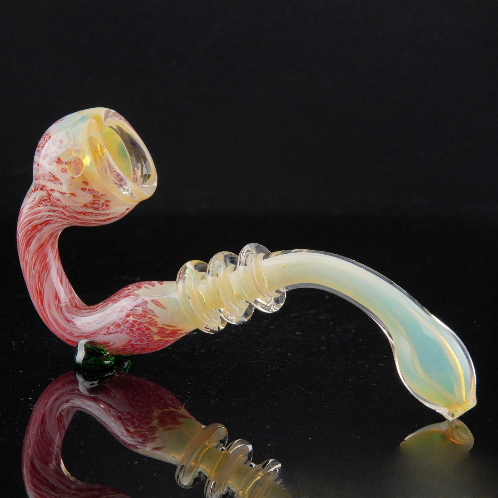 6½" Colorful Sherlock Tobacco Smoking Pipe Thick Collectible Glass Pipes.