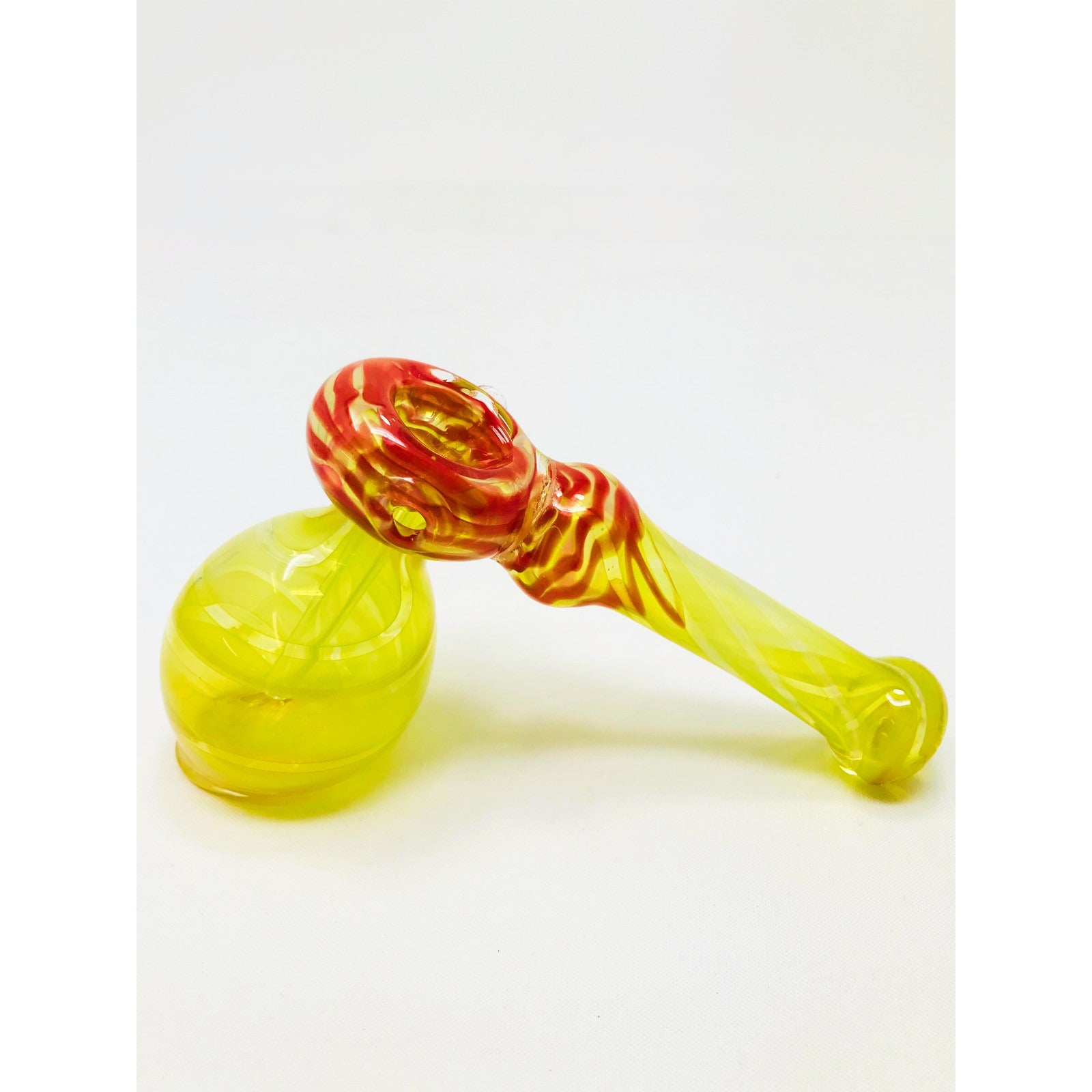 Hookah Water Pipe 7" Red Fumed Tobacco Hammer Bubbler Bong.