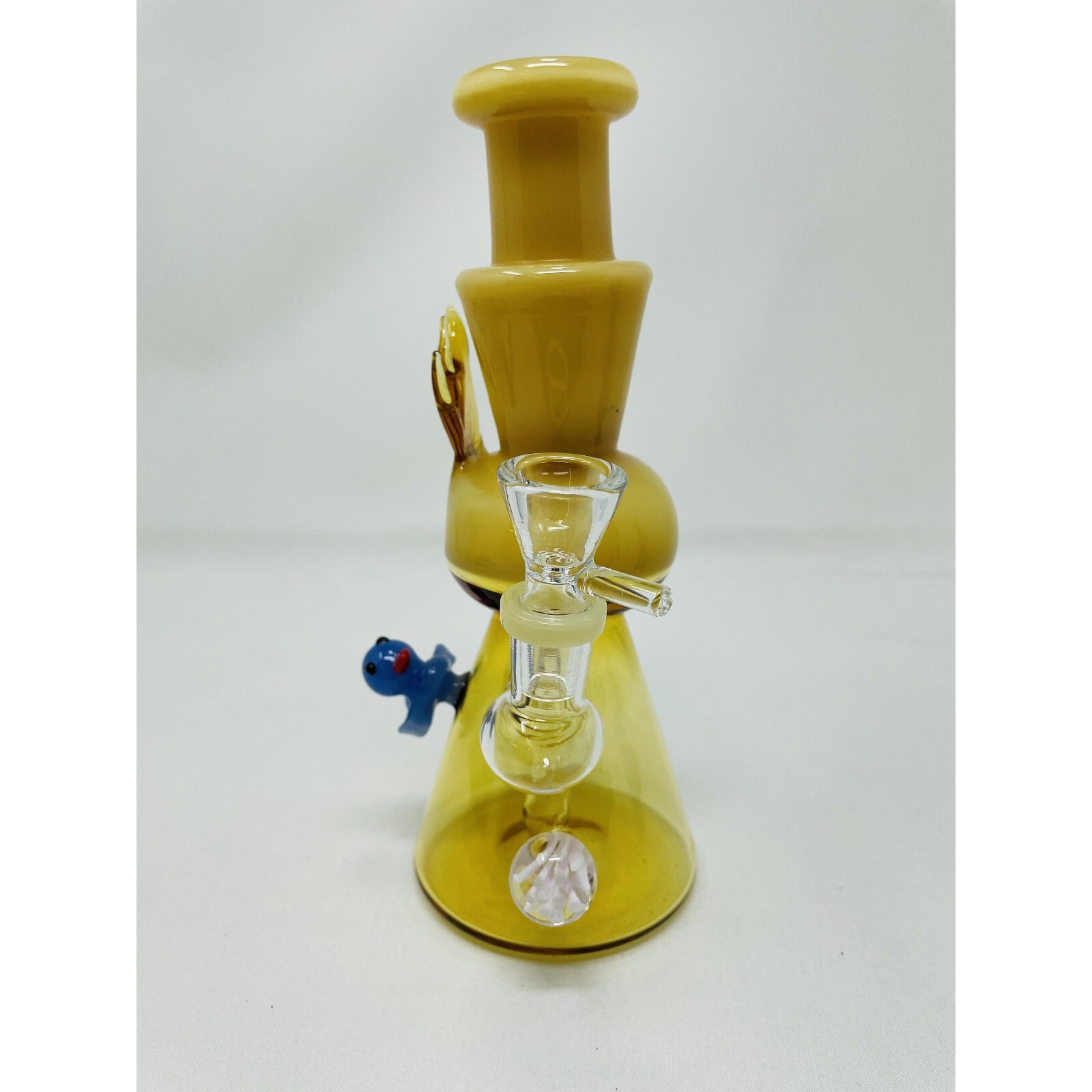 Premium Hookah Water Pipe Yellow Duck Glass Bong 8" Premium Crystal Duck Bong