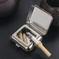 Mini Portable ASHTRAY Metal Car Pocket Ashtray Windproof Cigarette Ashtray W/Lid