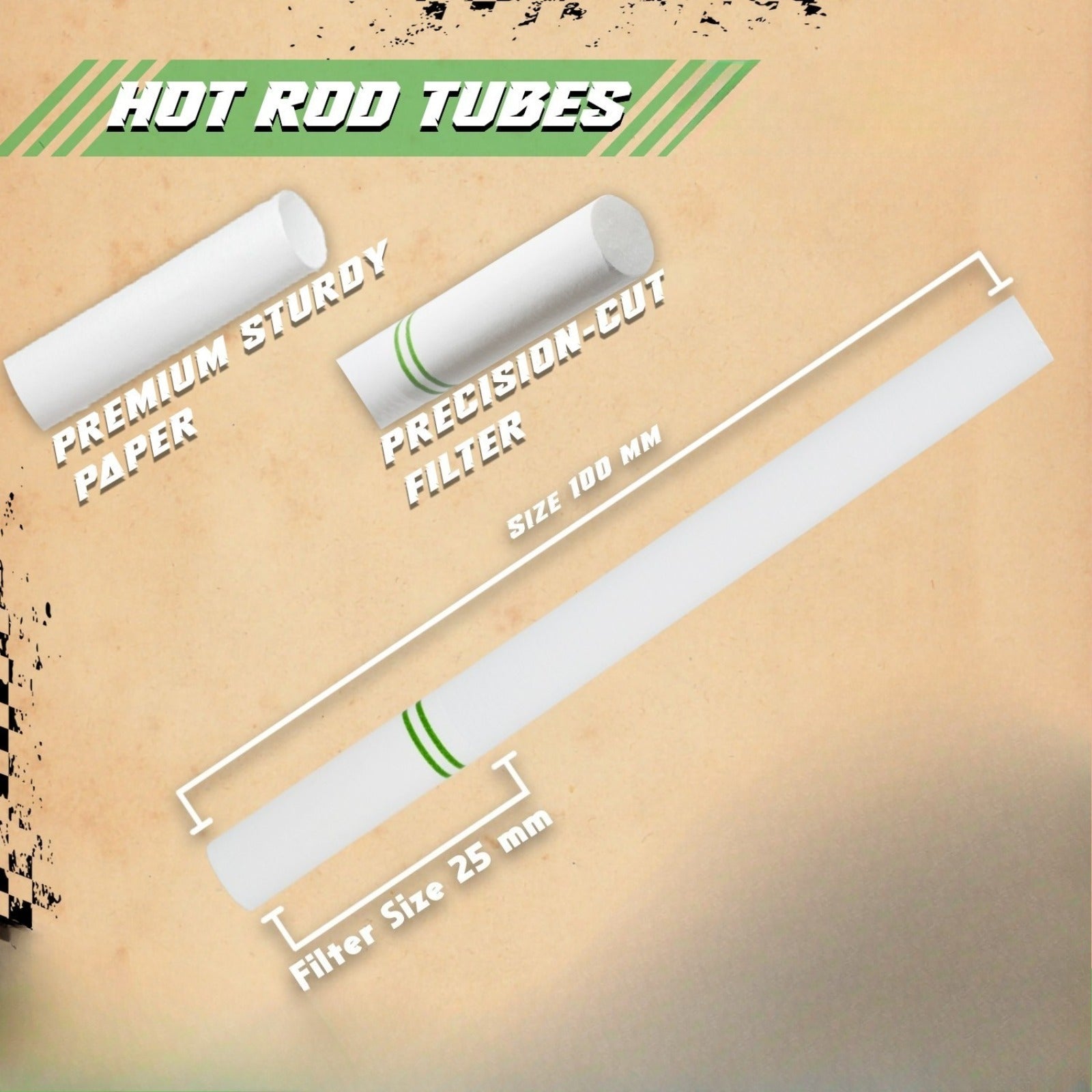 Cigarette Tubes Menthol 100 mm 400 Count 200 RYO Filter Tubes x 2 Boxes