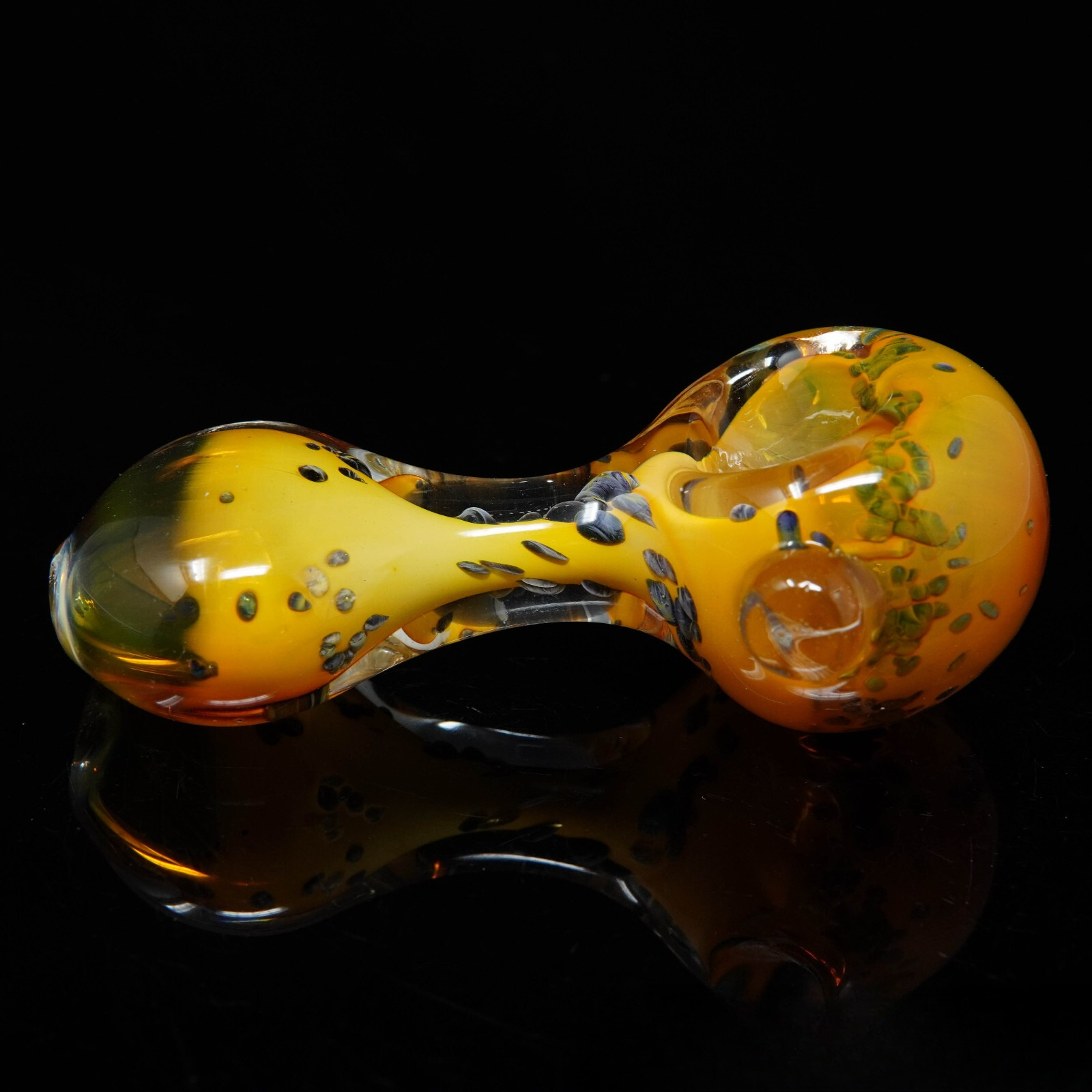 4" Golden Hourglass Tobacco Smoking Pipe Thick Collectible Pipes.