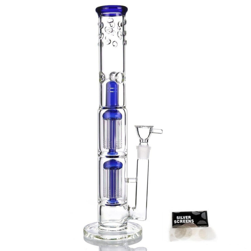 16.5 Glass Bong Glass Water Bongs Bowl Tornado Percolate Pipe Hookahs 18mm Bowl