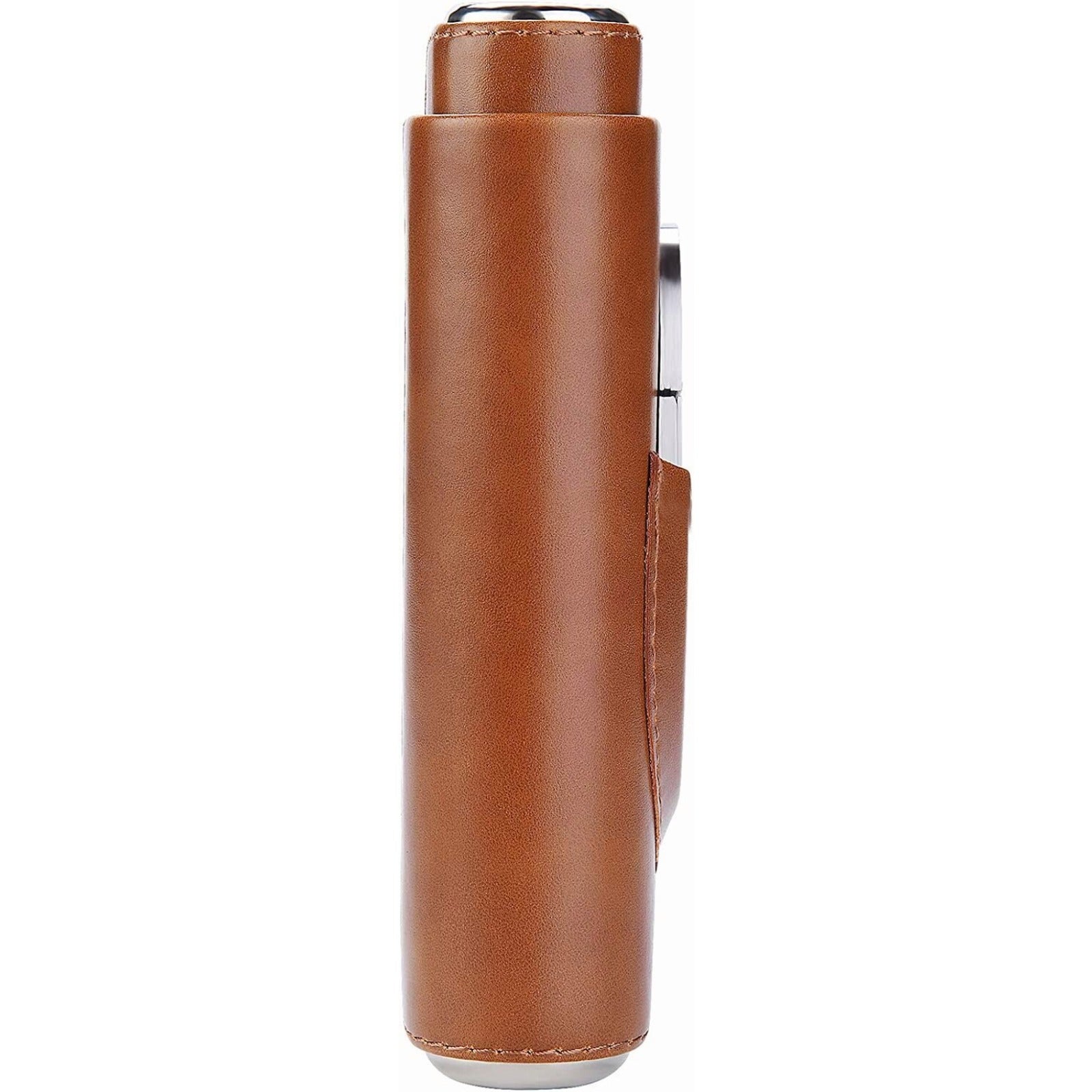 Cigar case Cedar Wood Lined - Cigar Travel case Cigar Cutter humidor case (Brown