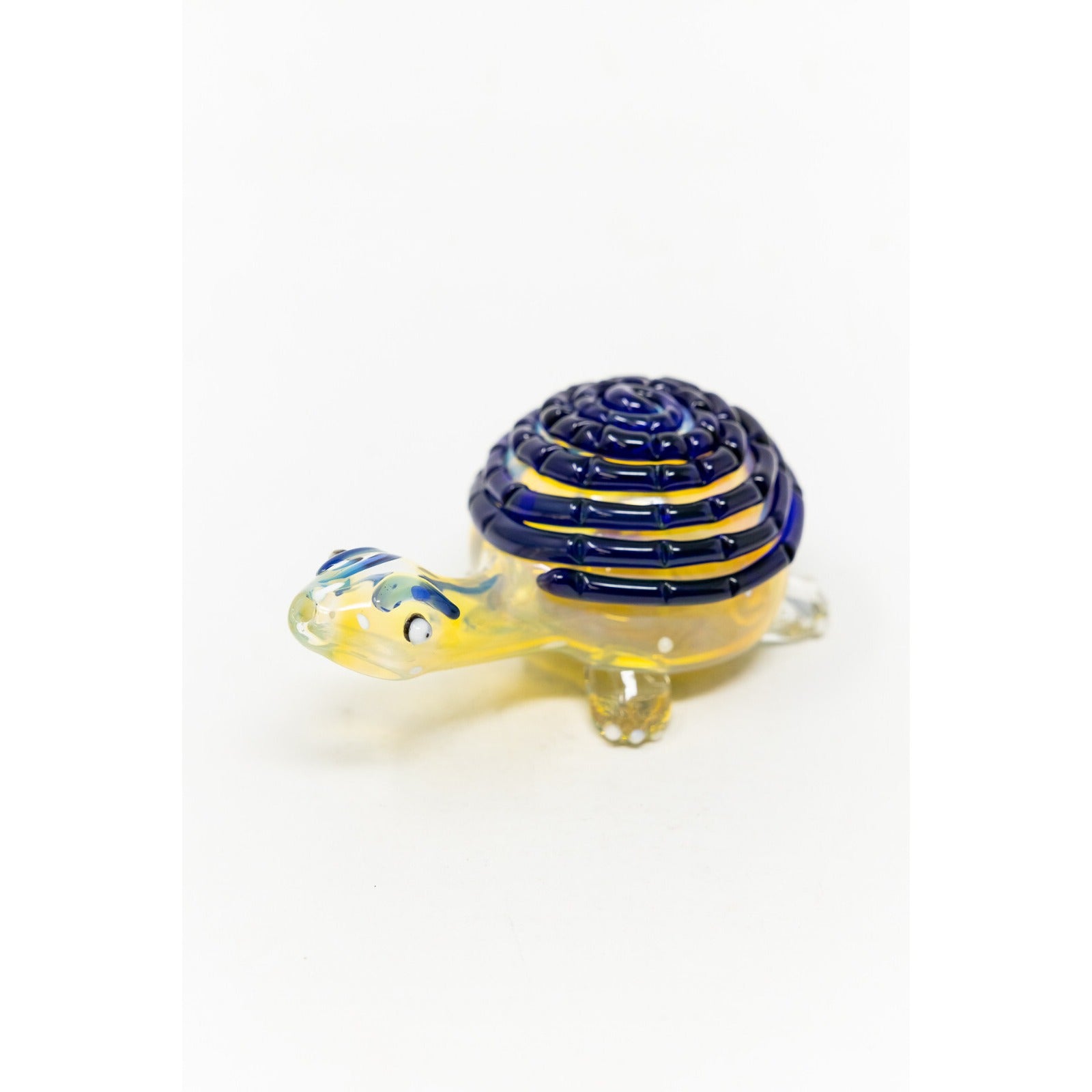 5.5" Dark Blue Turtle Collectible Thick Glass TOBACCO Smoking Hand Pipe