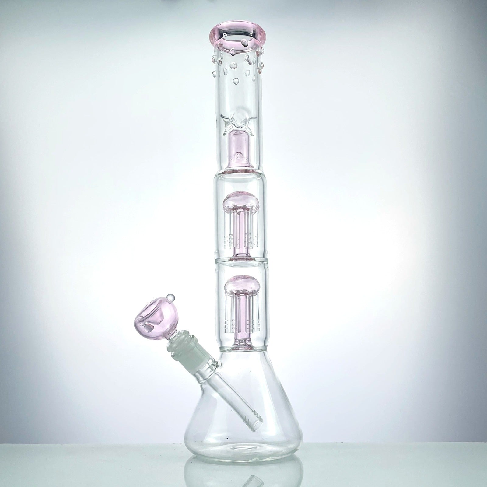 16 Glass Bong Glass Water Bongs Bowl Tornado Percolate Pipe Hookahs 14mm Bowl