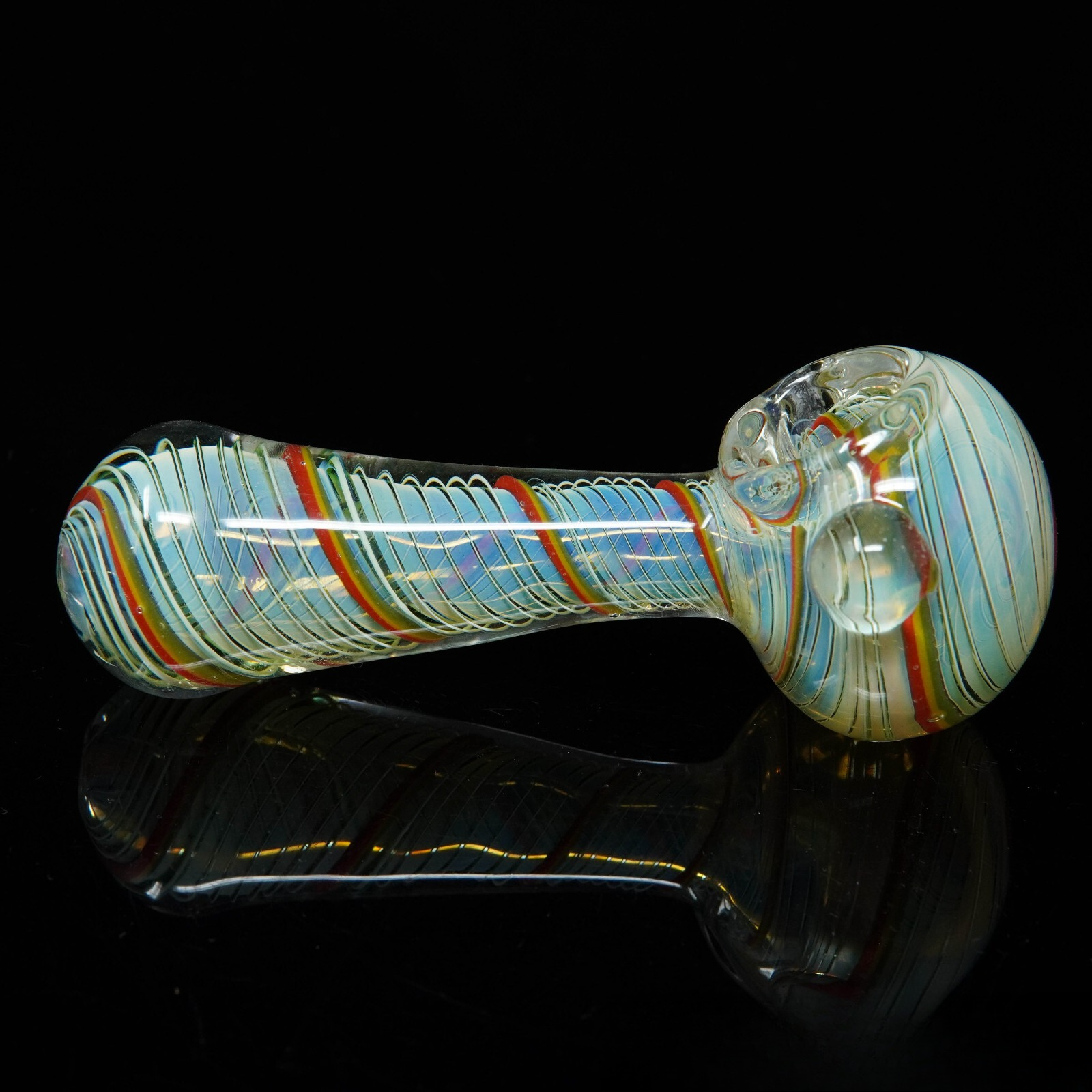 5" Fumed Rasta Vortex Tobacco Smoking Pipe Thick Collectible Pipes.