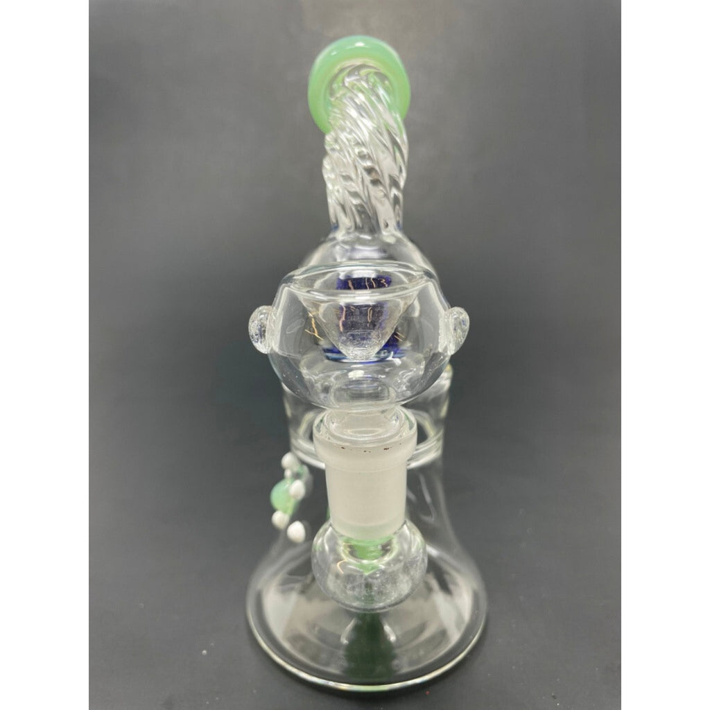 Hookah Water Pipe Glass 6" Green Chili Pepper Percolator Glass Tobacco Bong