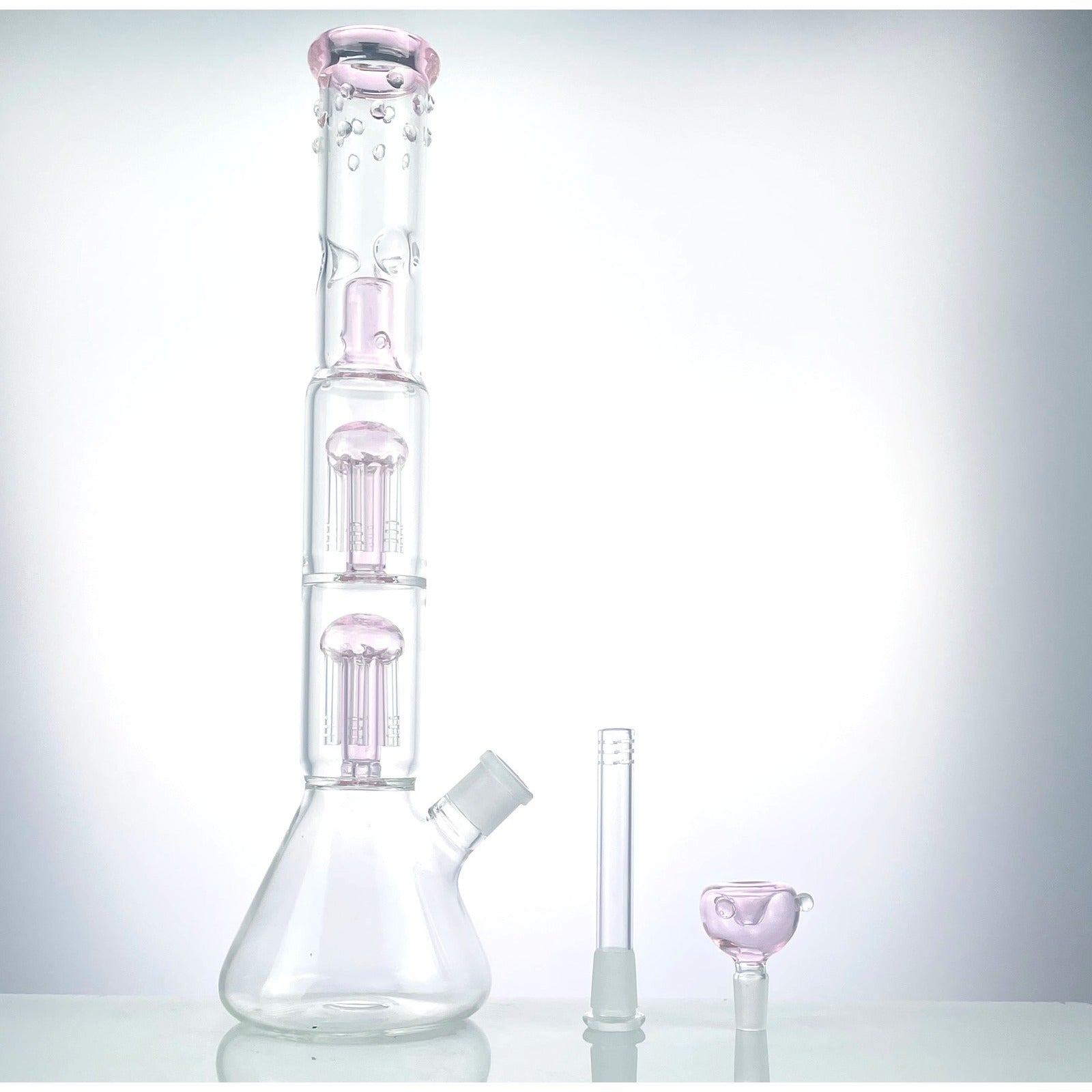 16 Glass Bong Glass Water Bongs Bowl Tornado Percolate Pipe Hookahs 14mm Bowl