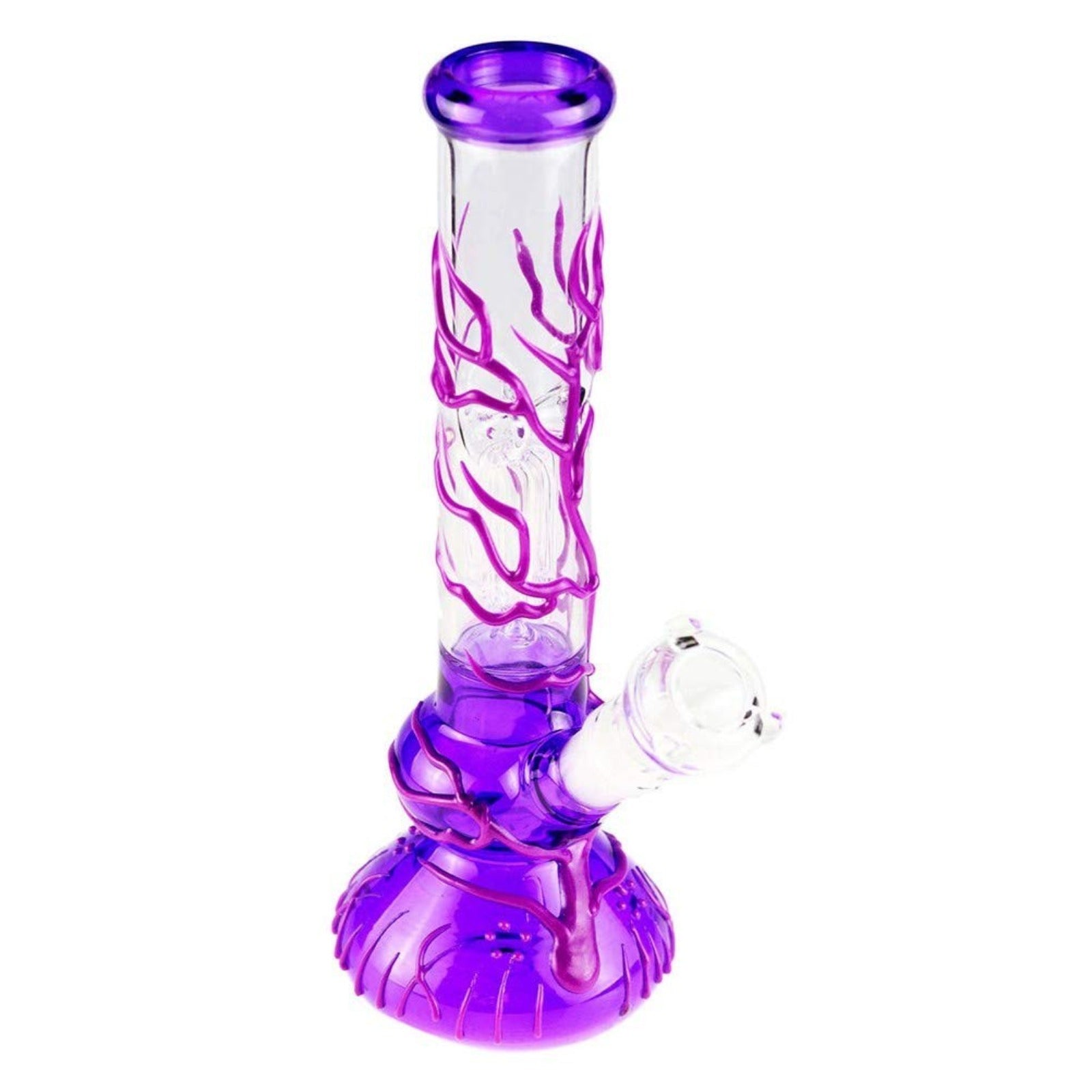 10'' Water Pipe Bong Perc Bong Smoking Hookah Heavy Glass Bongs w/ ICE catcher