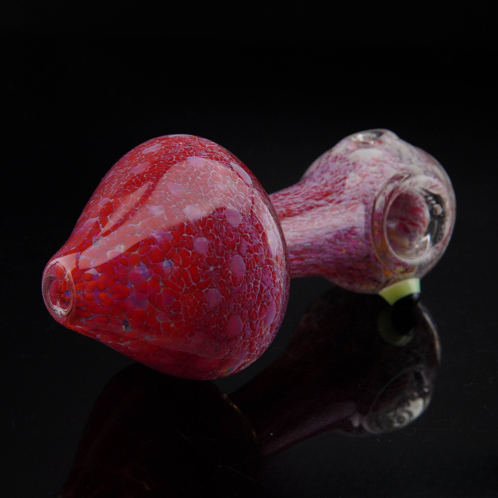 4.25" Frit Mushroom Shape Tobacco Smoking Pipe Thick Collectible Pipes.