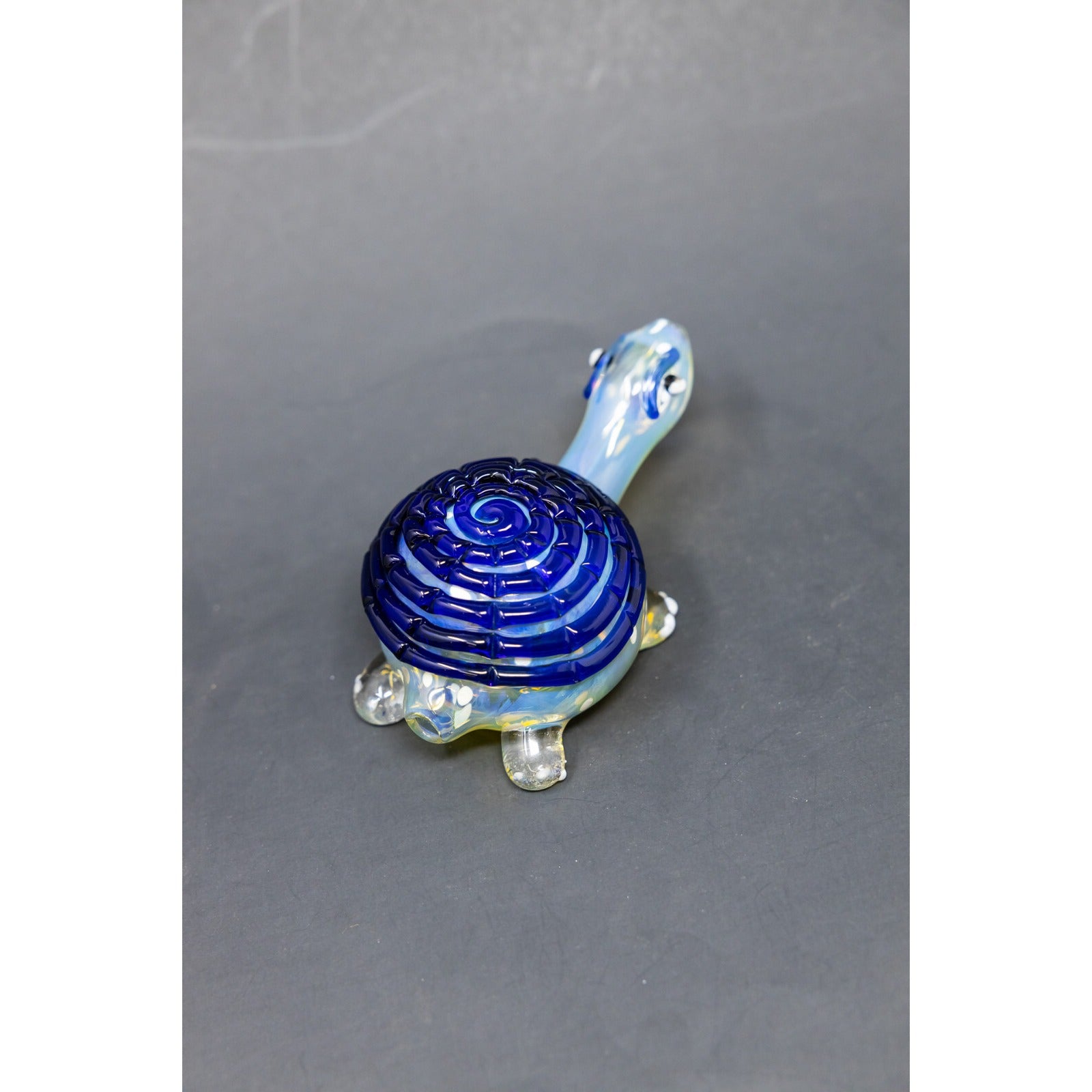5.5" Dark Blue Turtle Collectible Thick Glass TOBACCO Smoking Hand Pipe