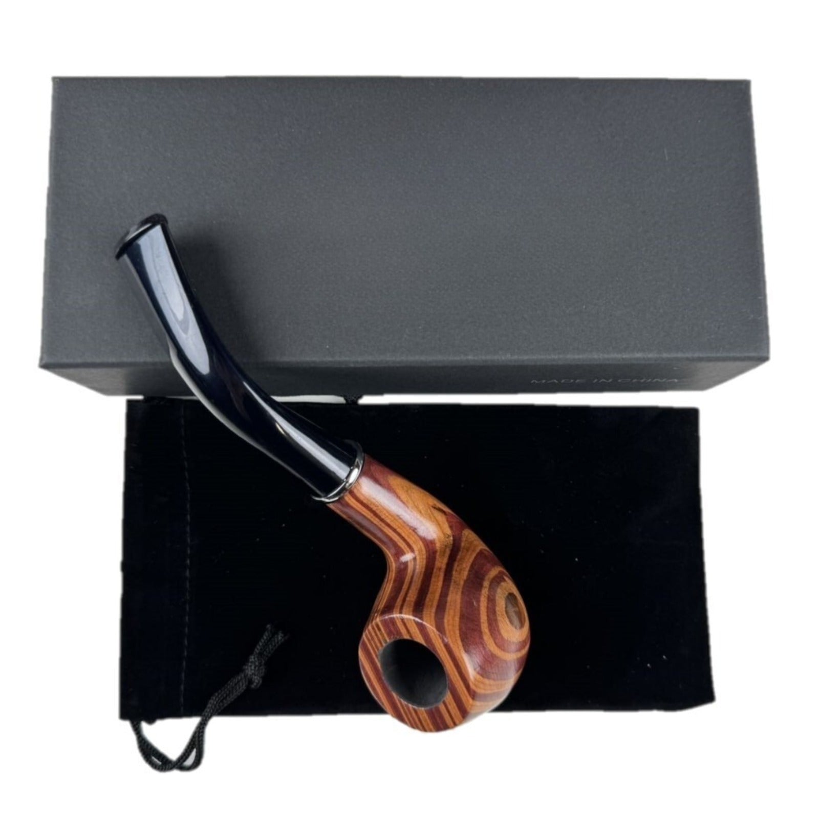 2 Durable Wooden Wood Smoking Pipe Tobacco Cigarettes Cigar Pipes Enchase Gift