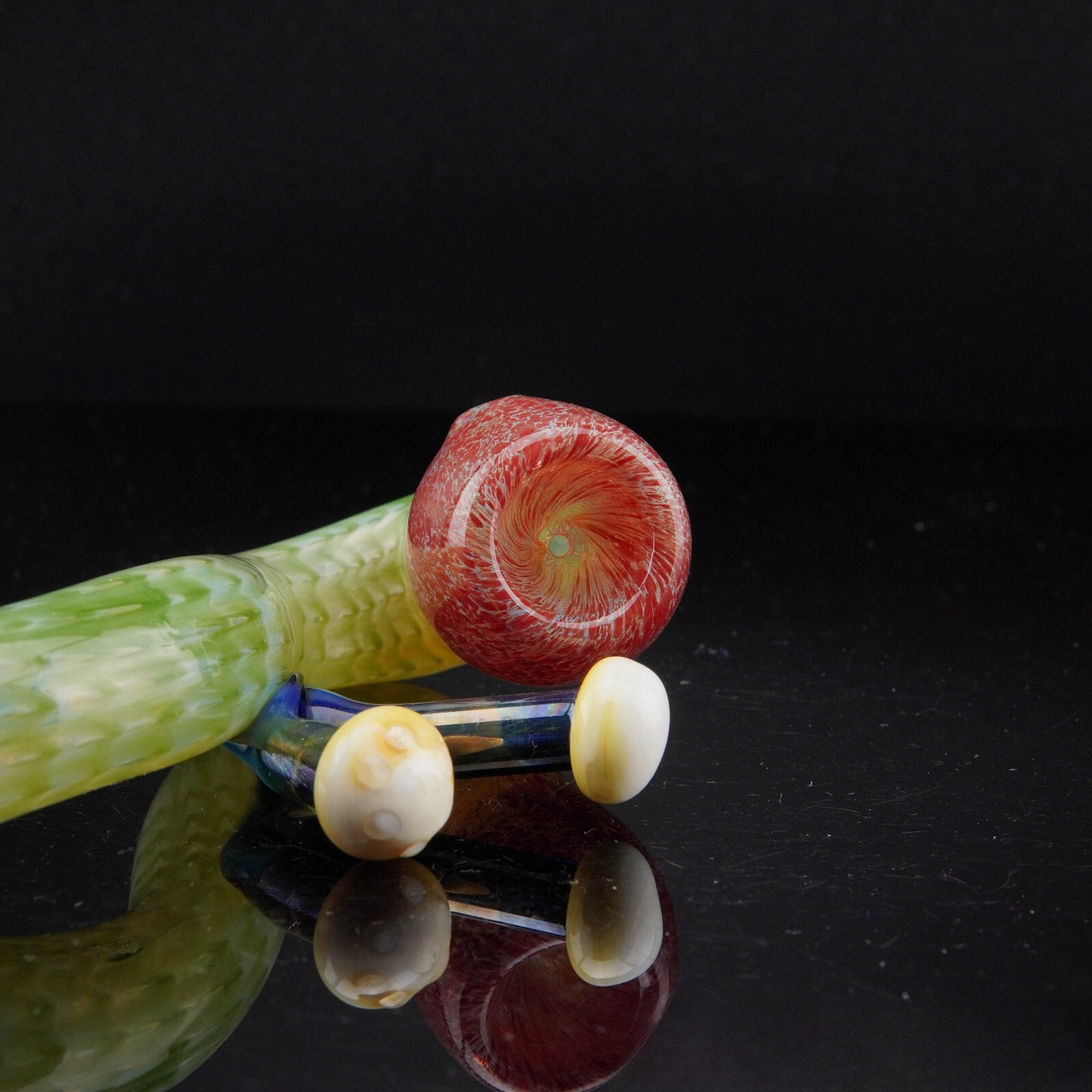 6" Mushroom Sherlock Tobacco Smoking Pipe Thick Collectible Glass Pipes.