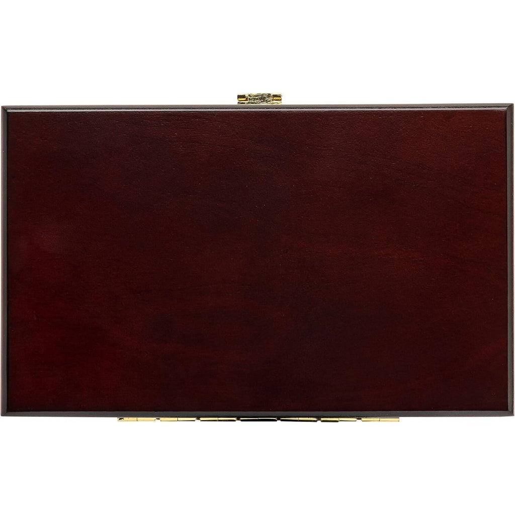 Humidor Supreme Cigar Humidor Box, Travel Humidor, Mahogany - 12 Cigars Storage