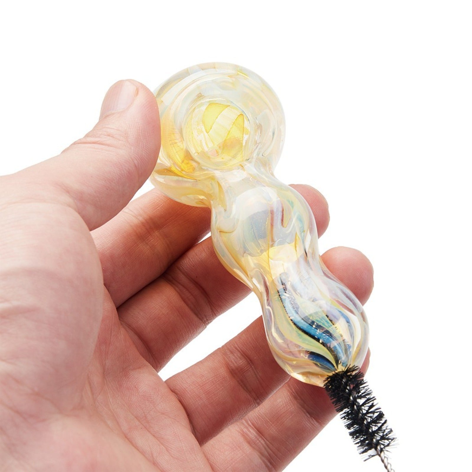 ( Pack of 2 ) 4" Tobacco Smoking Glass Pipe Collectible Handmade Pipes with Box