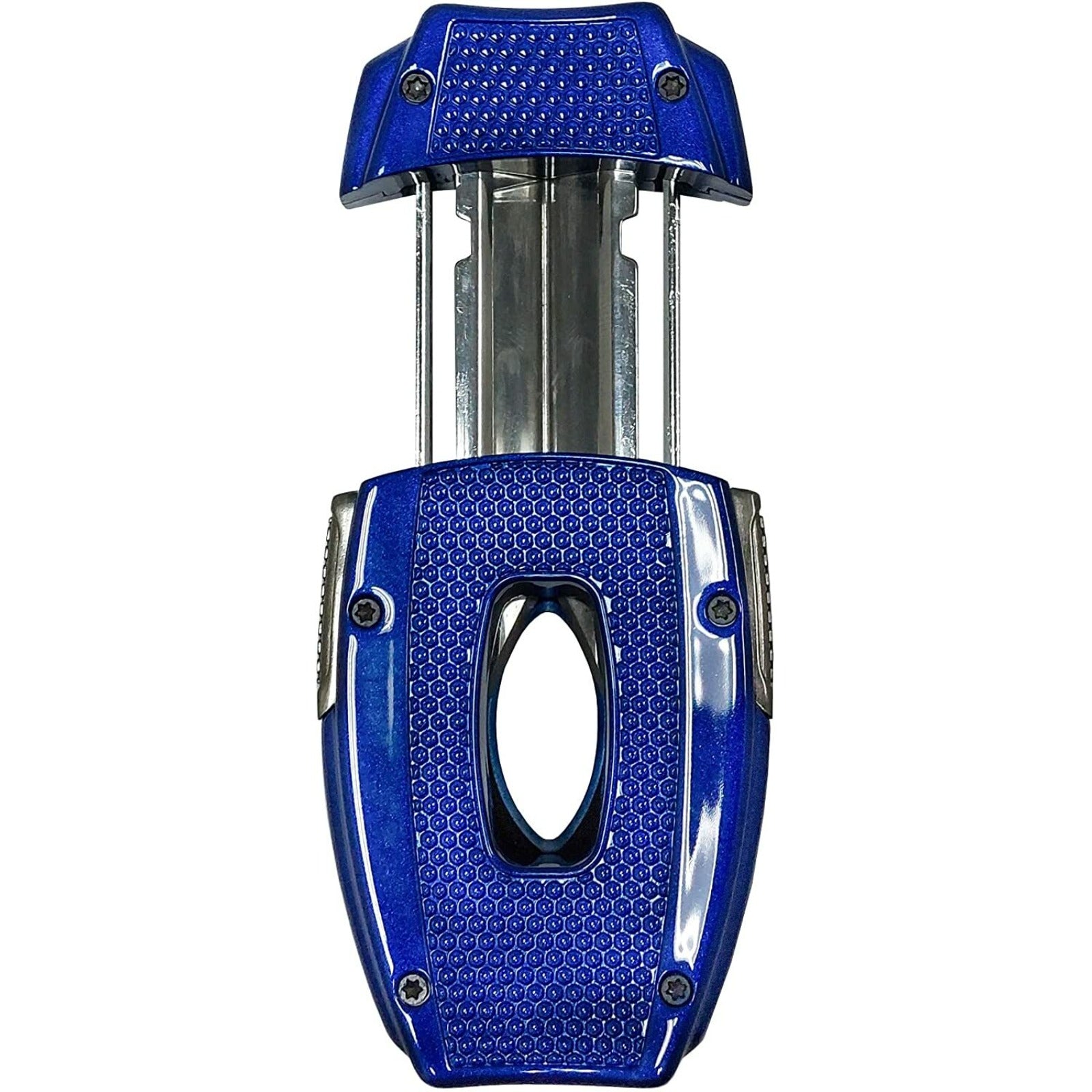 VX2 V-Cut Cigar Cutter, Up to 70 Ring Gauge, Spring-Loaded , Blue