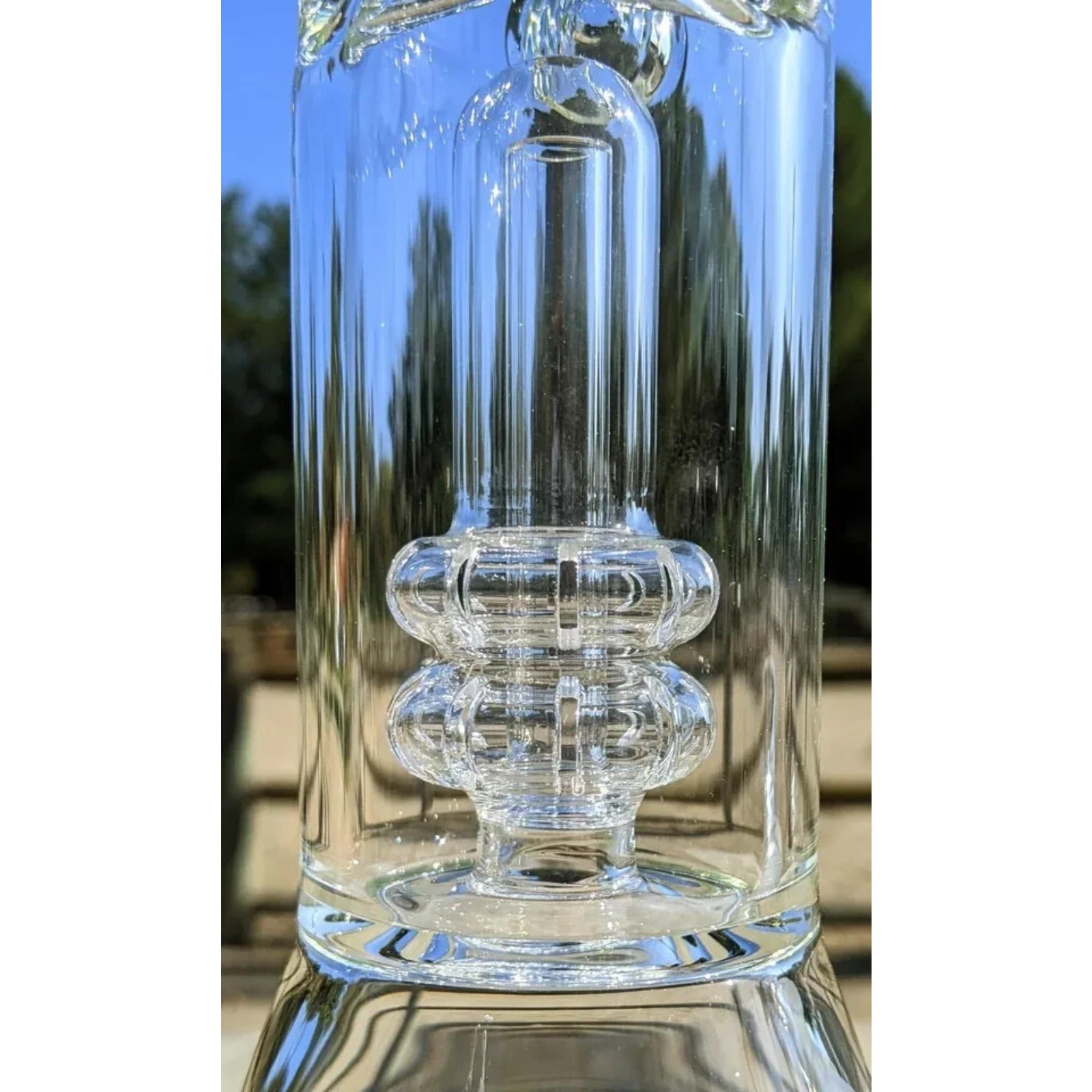 16 Inch Big Showerhead Perc Glass Bong Quality Tobacco Smoking Water Pipe Hookah