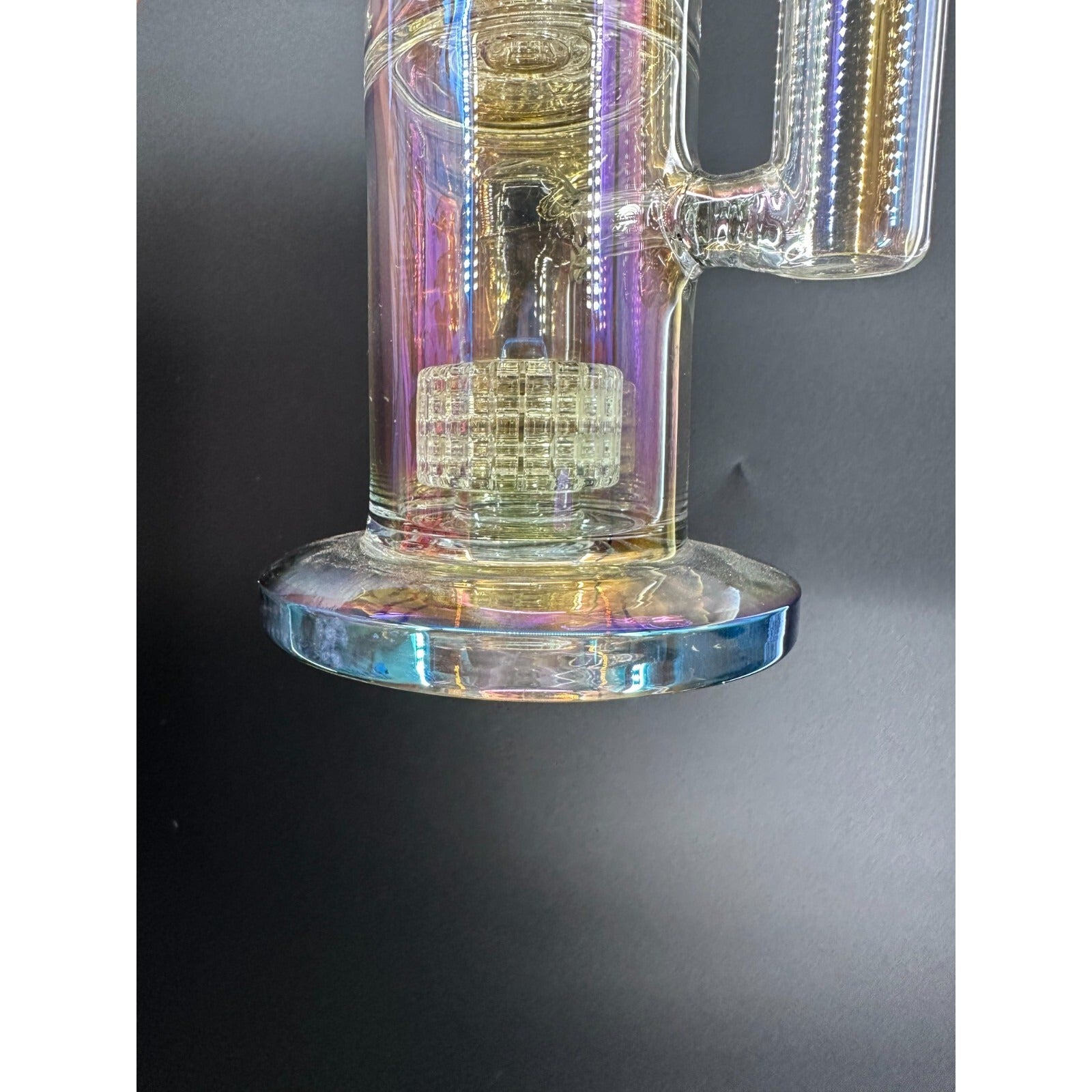 16in Heavy Thick Glass Bong Water Pipe Hookah Bongs with Skull catcher Black