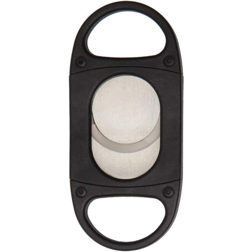 X8 Cigar Cutter, Stainless Steel Blades, Cuts Up to 70 Ring Gauge, Black