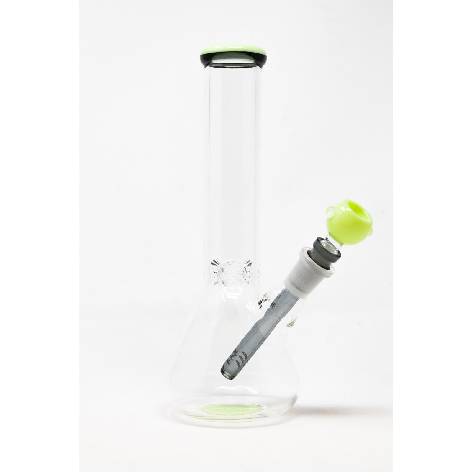 Hookah Water Pipe Glass 10" Milky Green Tobacco Beaker Bong w/ ICE catcher