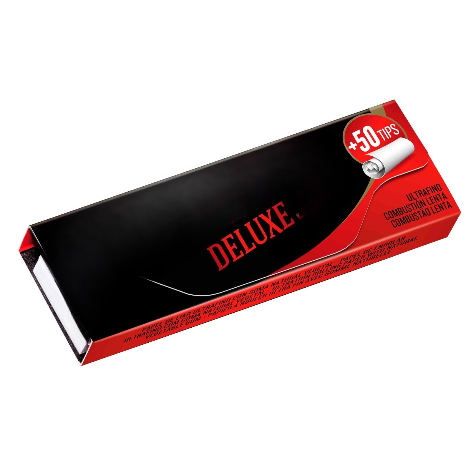 Deluxe Paper with Tips - Medium Size (1 1/4) Rolling Paper + Tips