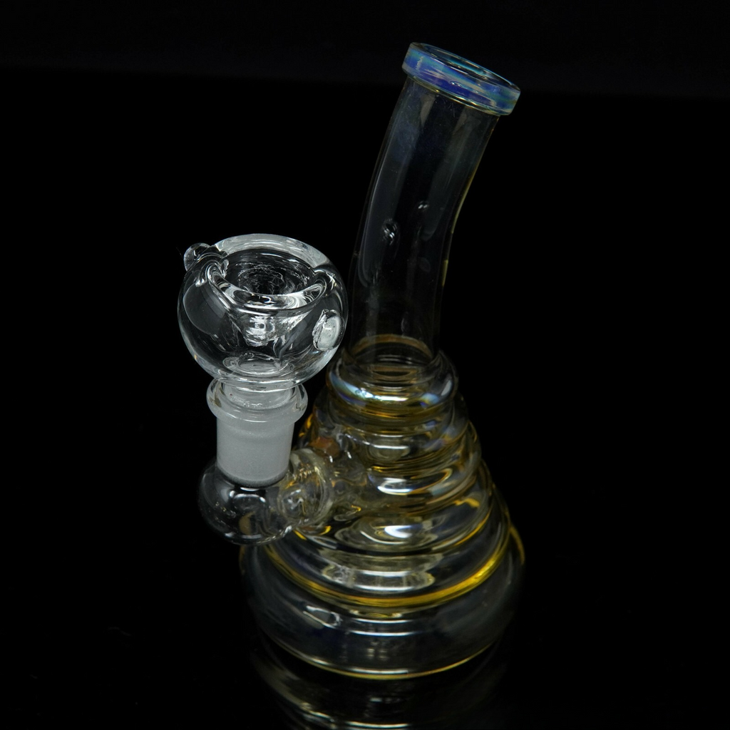 6” Portable Bend Tube Disc Hookah Water Pipe Tobacco Smoking Pipe