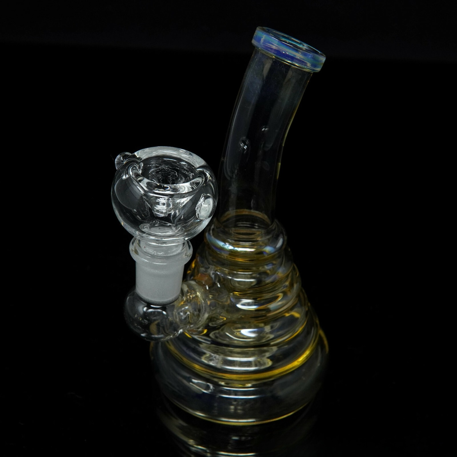 6” Portable Bend Tube Disc Hookah Water Pipe Tobacco Smoking Pipe