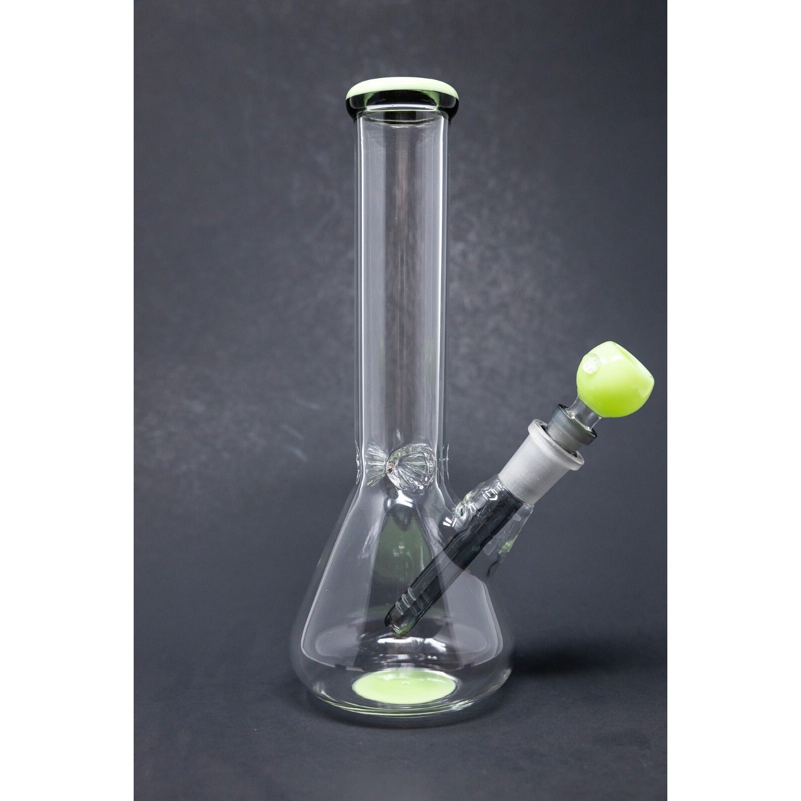 Hookah Water Pipe Glass 10" Milky Green Tobacco Beaker Bong w/ ICE catcher
