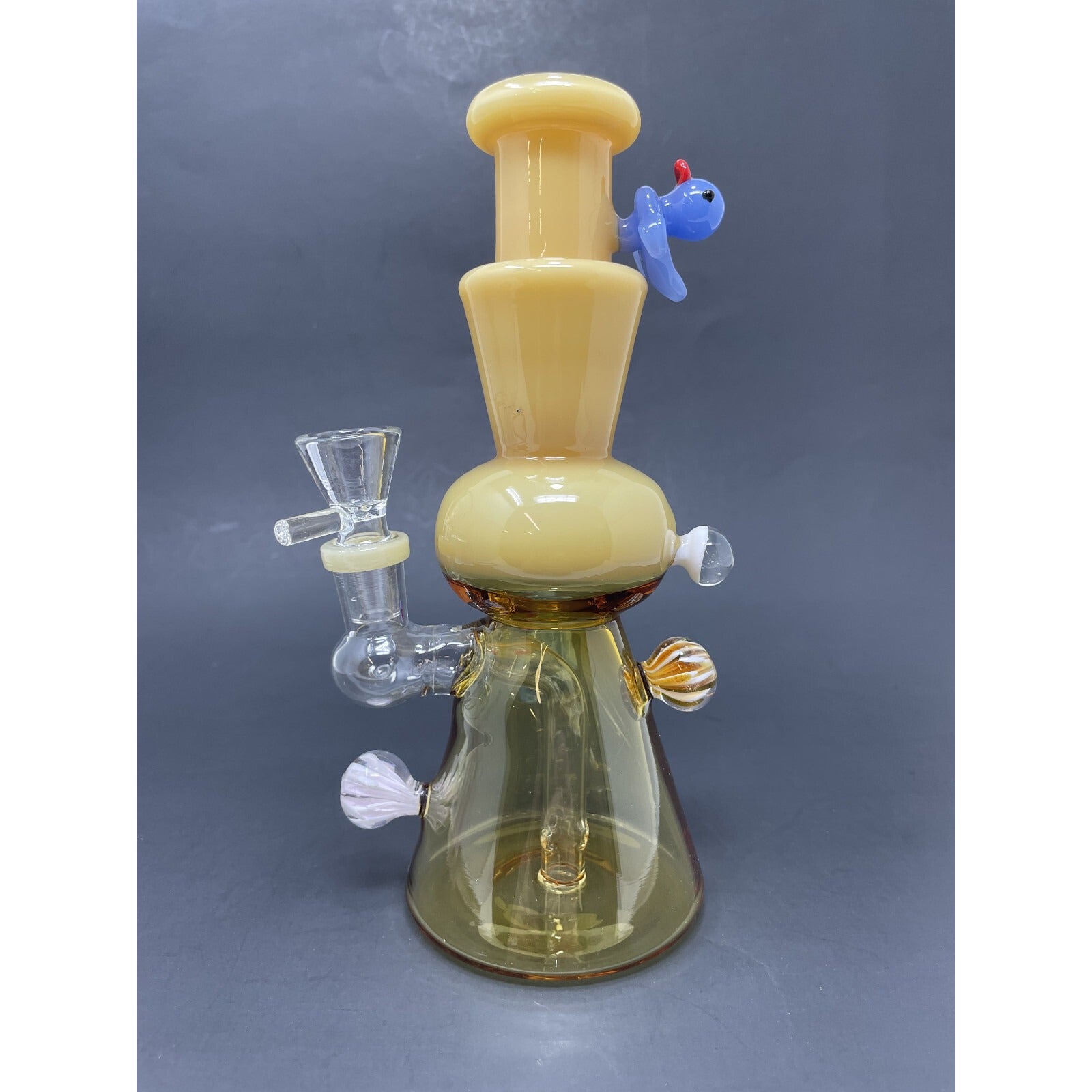Premium Hookah Water Pipe Yellow Duck Glass Bong 8" Premium Crystal Duck Bong