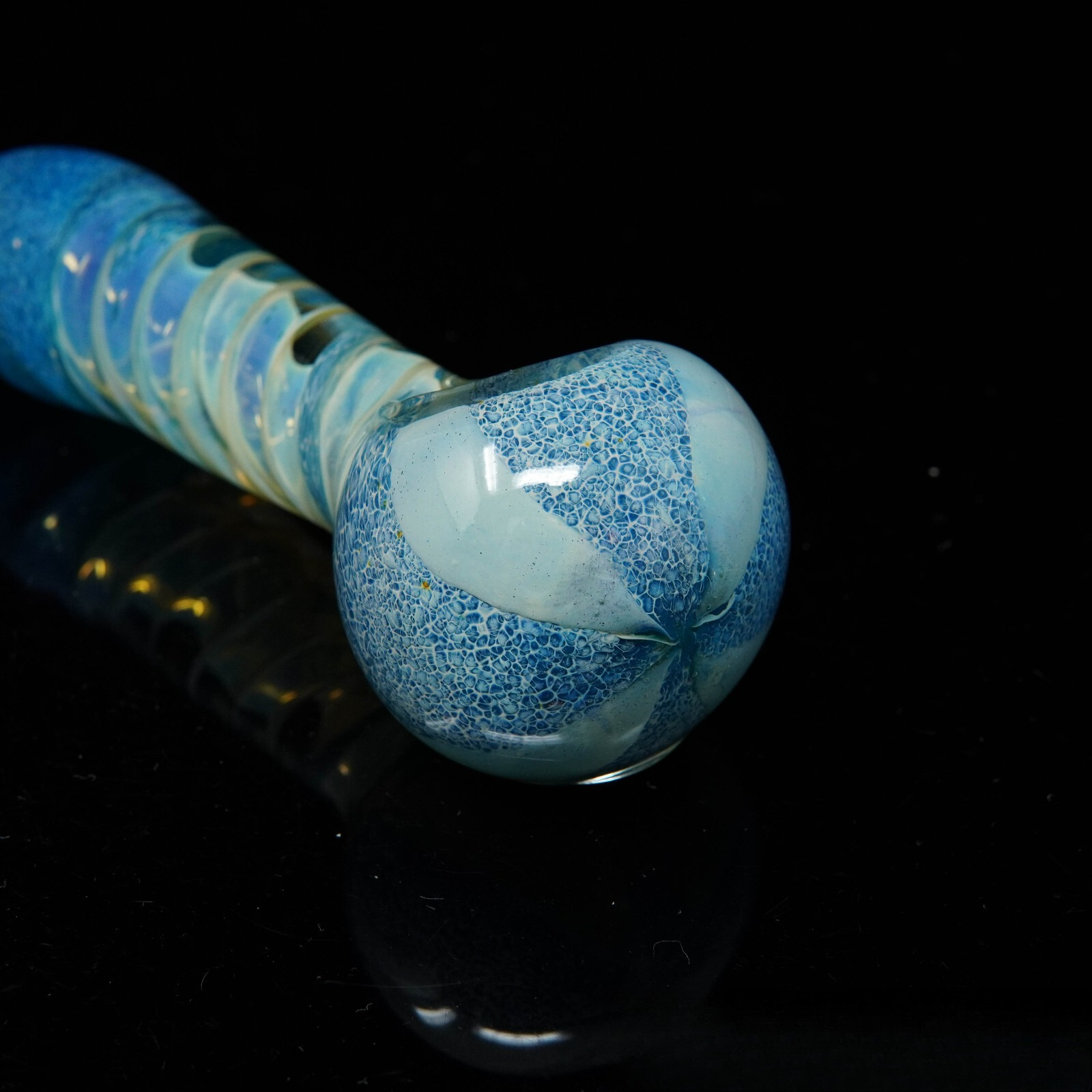 5" Tornado Vortex Tobacco Smoking Pipe Thick Collectible Glass Pipes.