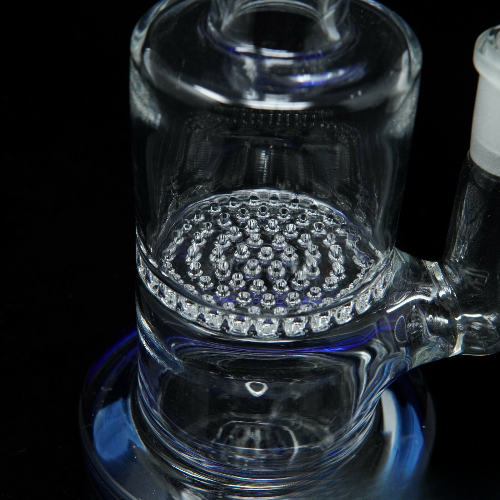 7” Blue Honeycomb Hookah Water Pipe Tobacco Smoking Pipe w/ Bowl