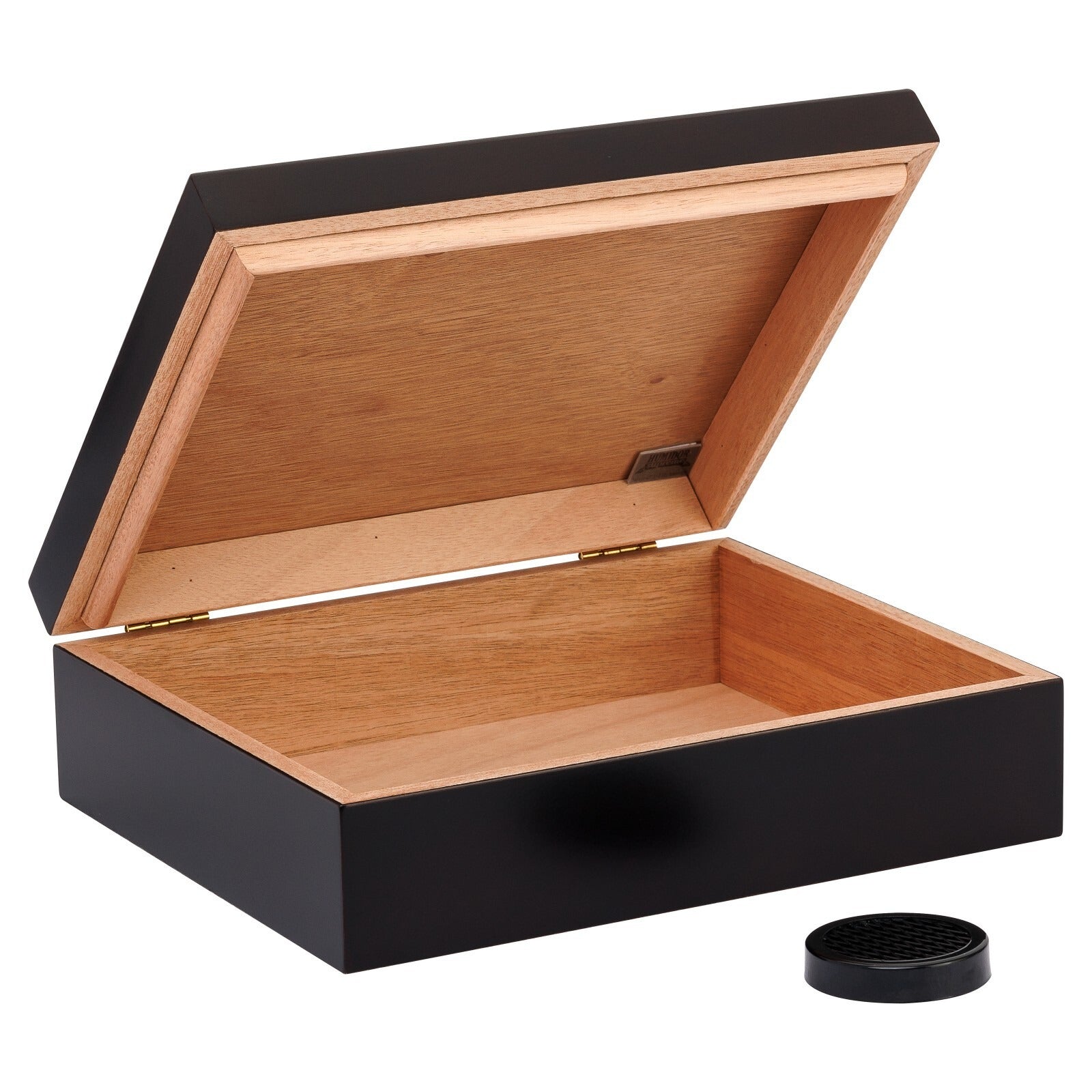 Humidor Supreme Travel Cigar Humidor Box, Mahogany Wood - 20 Cigar Capacity