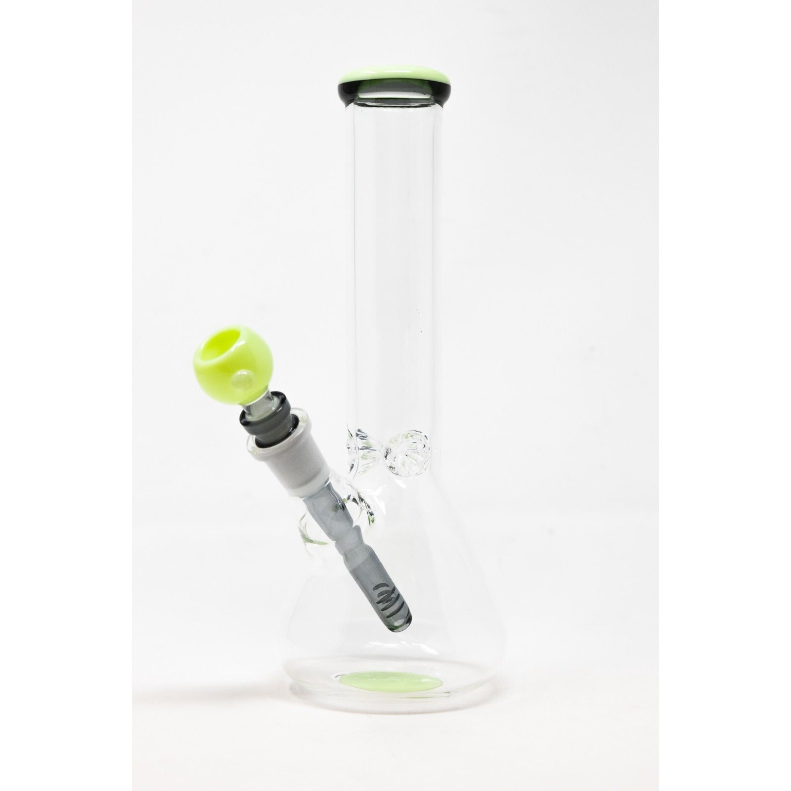 Hookah Water Pipe Glass 10" Milky Green Tobacco Beaker Bong w/ ICE catcher