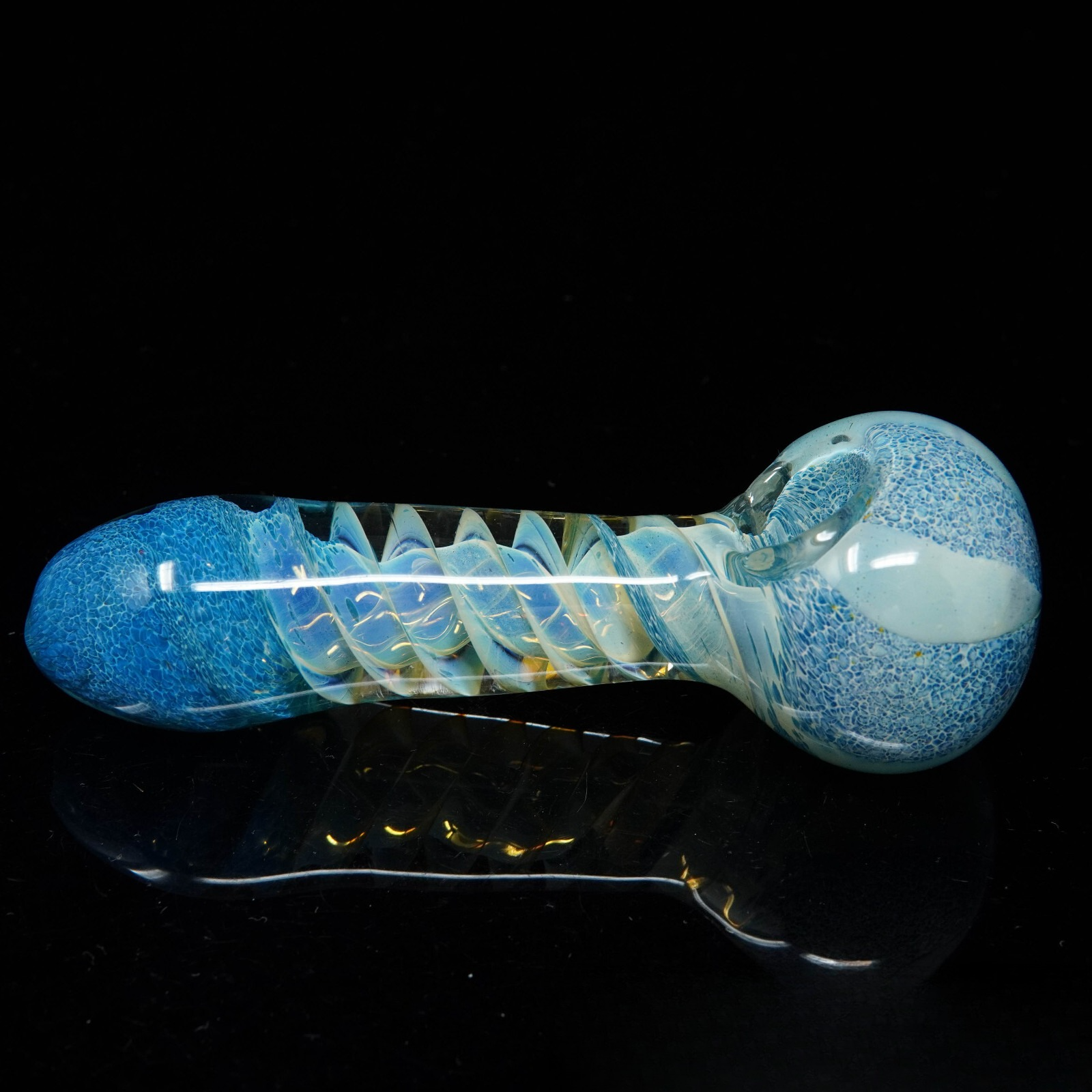 5" Tornado Vortex Tobacco Smoking Pipe Thick Collectible Glass Pipes.
