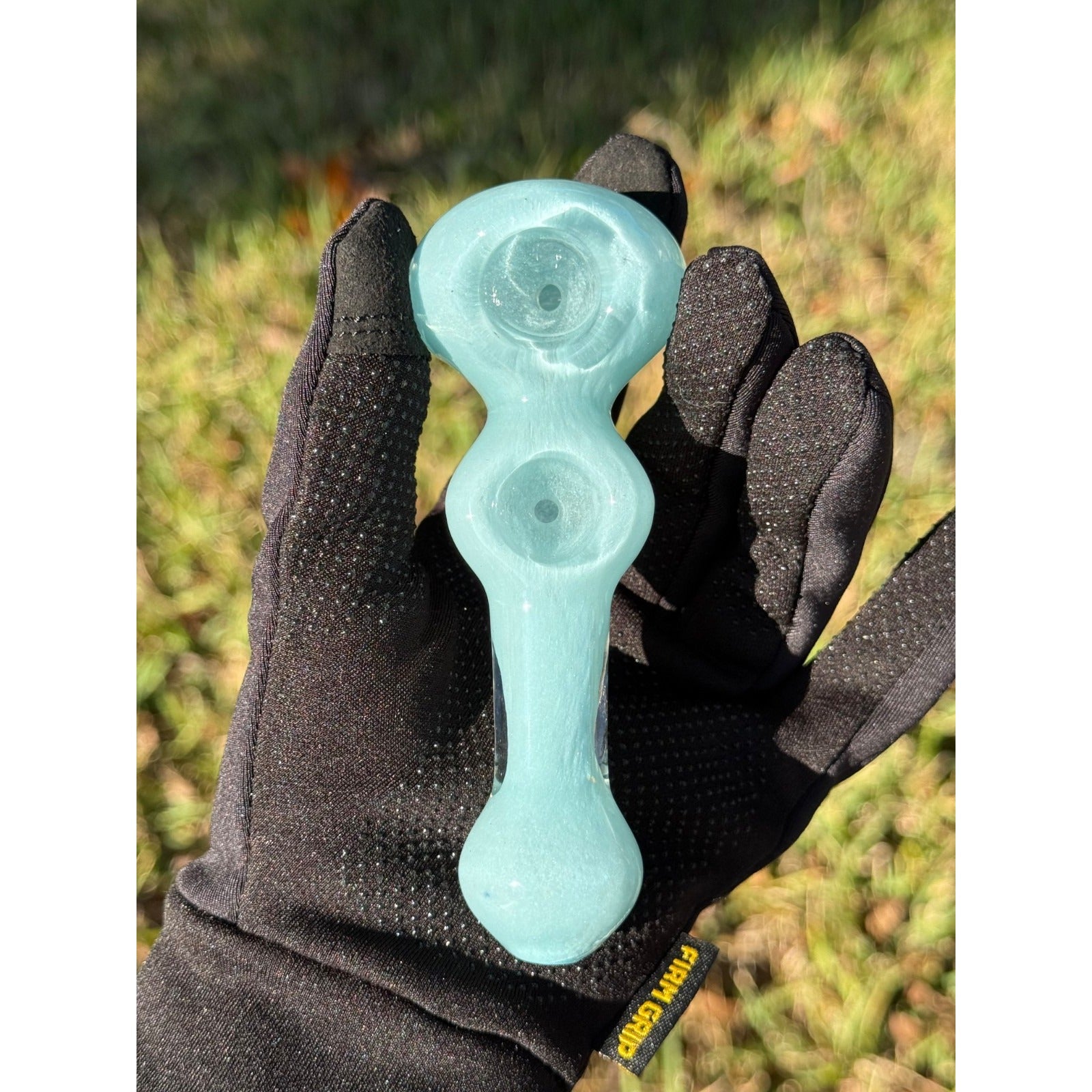 Double Bowl Glass Pipe Smoking Hand Spoon Pipe Tobacco Glass Smoke Pipes Gift