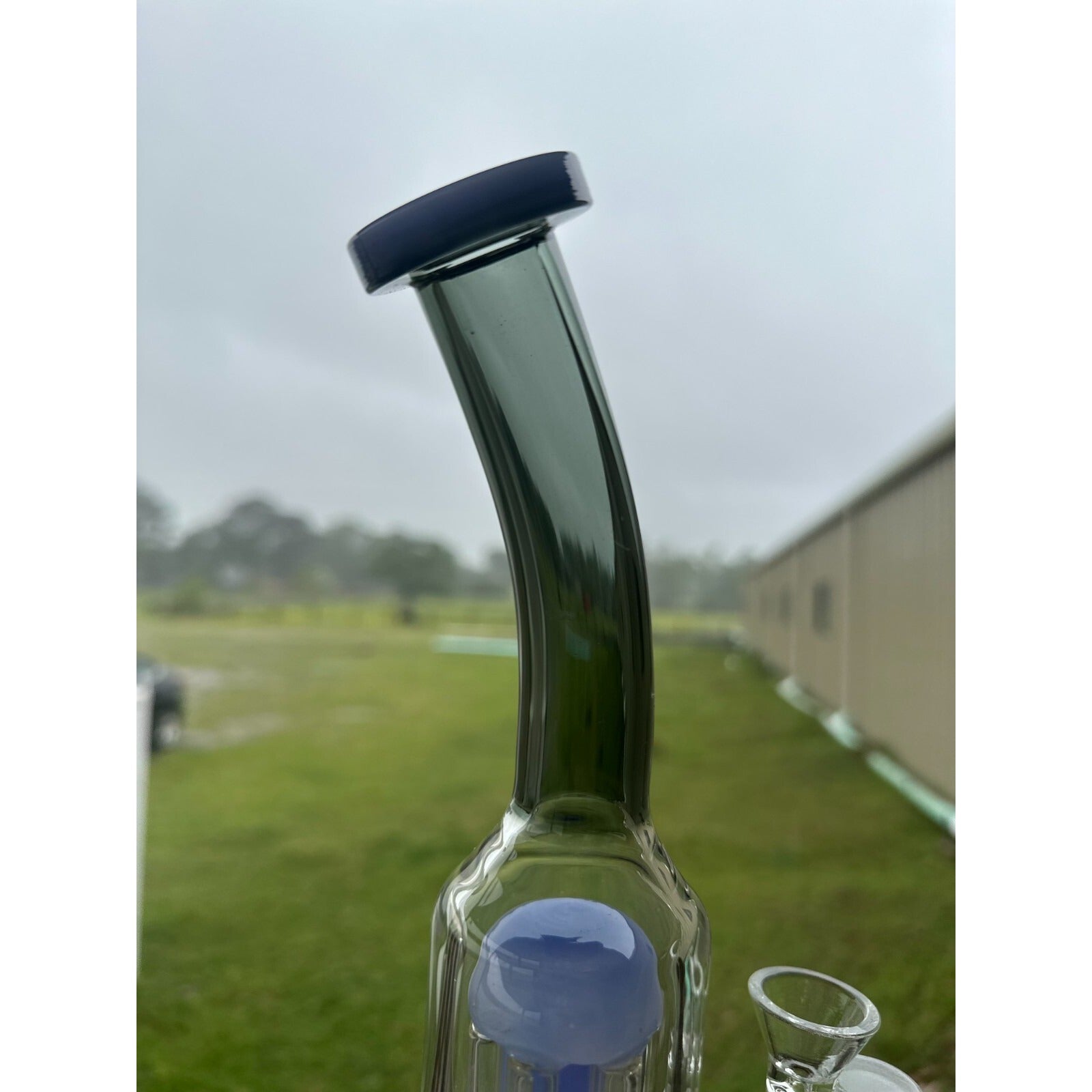 13" Heavy duty Glass Bongs Smoking Glass Water Pipe with 18mm Round handle